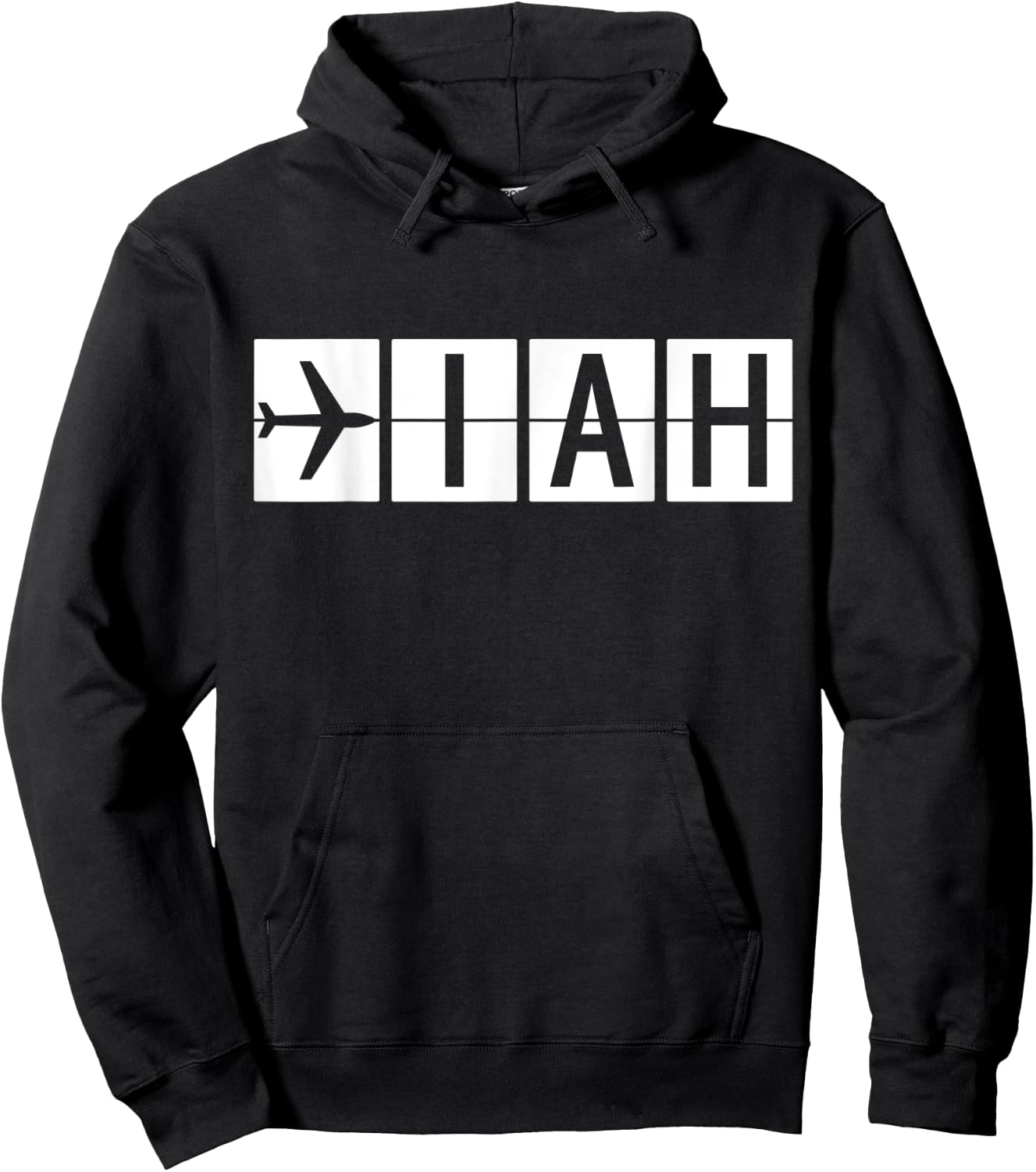 IAH Houston Texas Airport Hoodie - Hoodie | Black