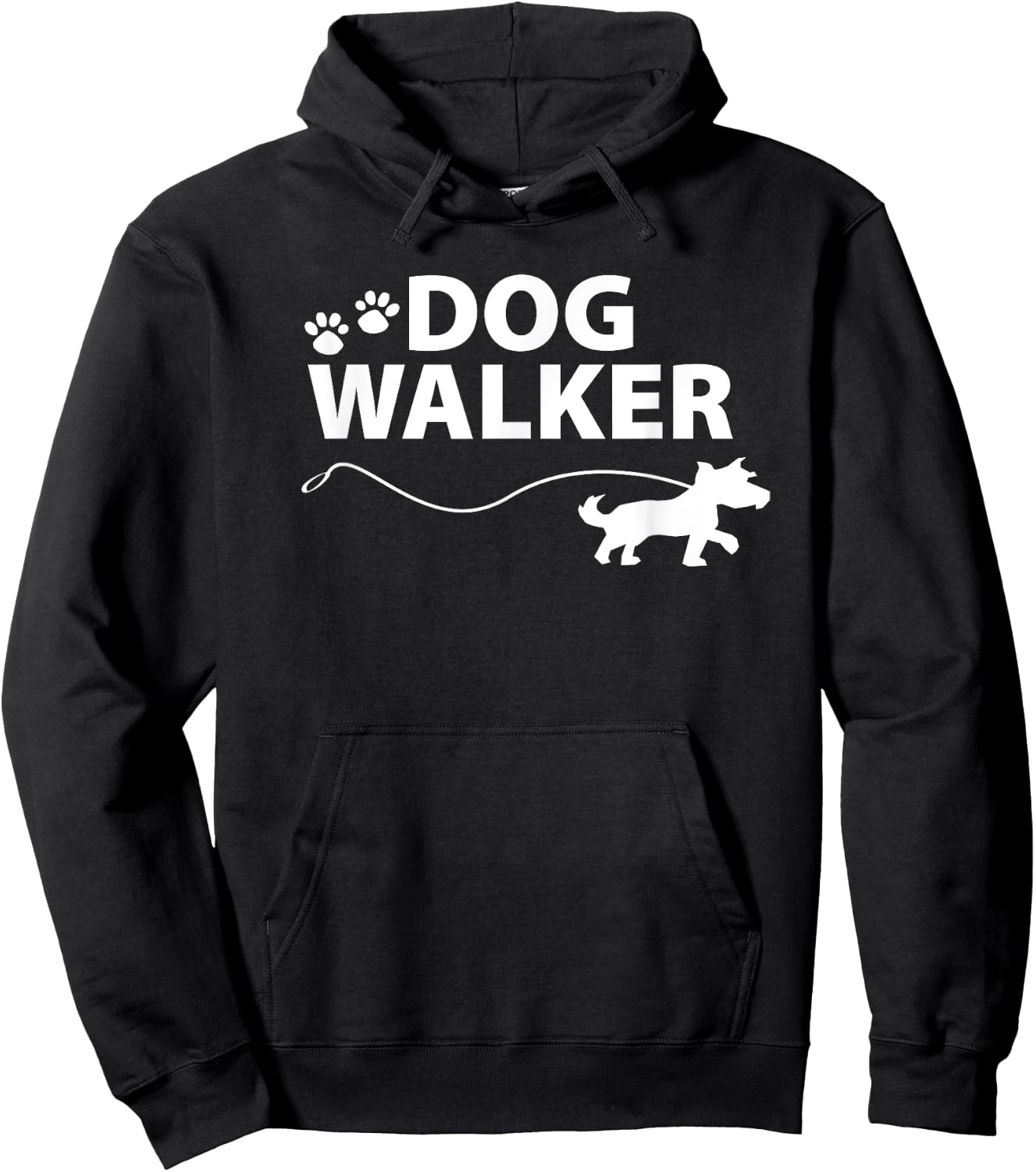 Dog Walker Men Women Hoodie - Hoodie | Black