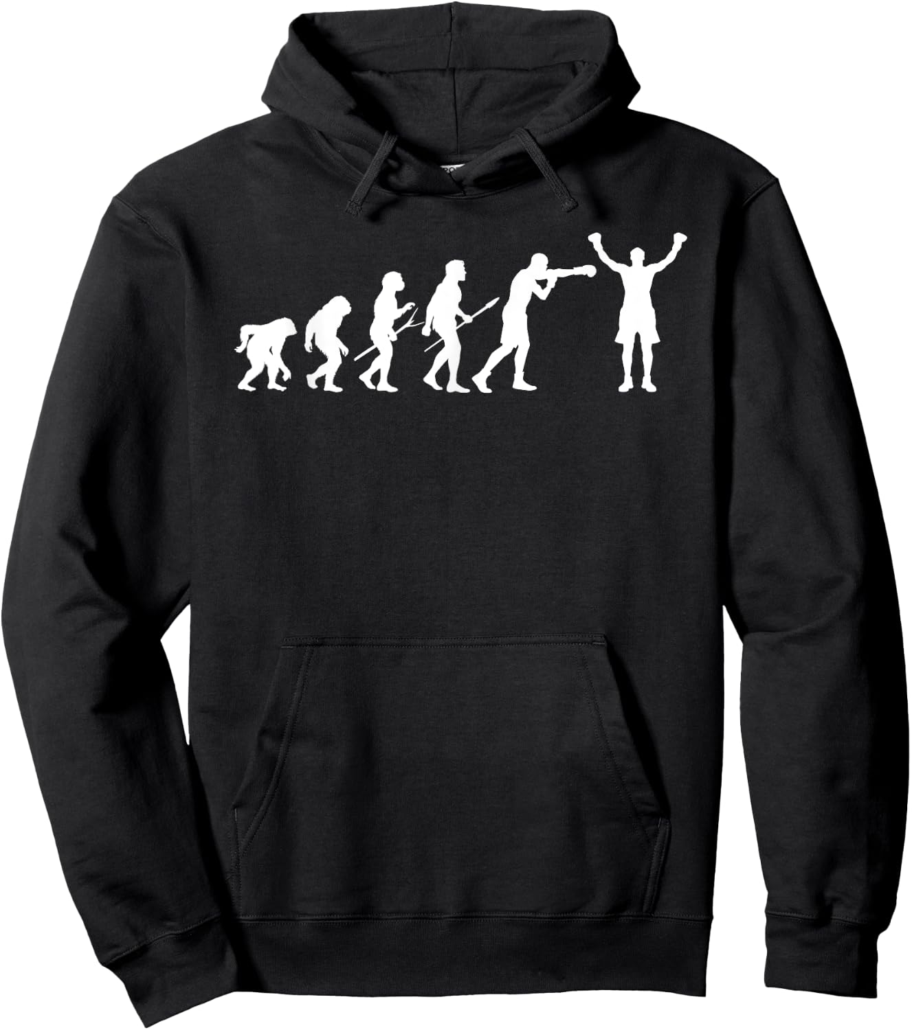 Boxing Evolution - Boxing Lover Boxer Kickboxing Fan Hoodie - Hoodie | Black