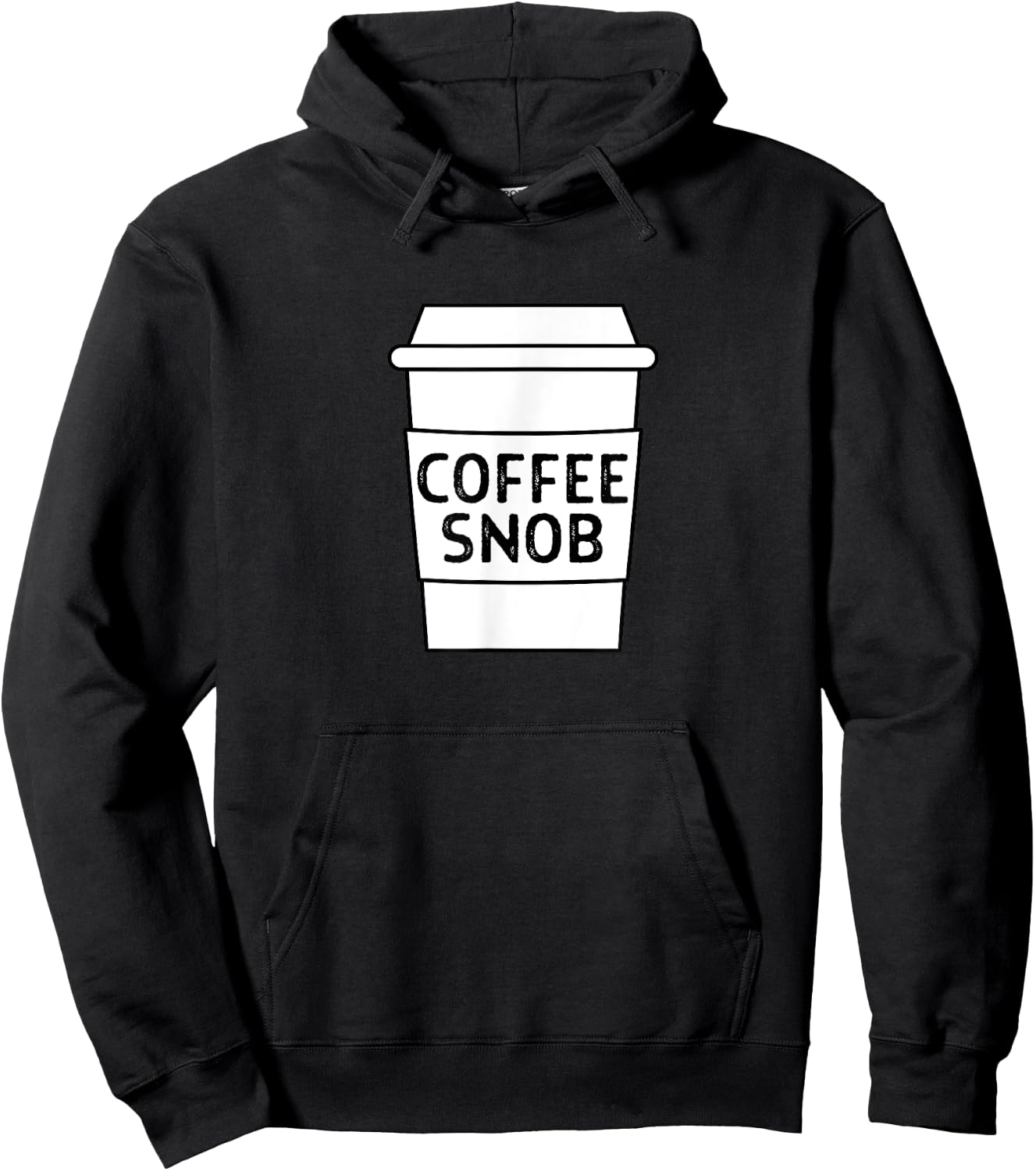 Coffee Snob, Funny Coffee Lover Barista Coffee Drinker Mocha Hoodie - Hoodie | Black
