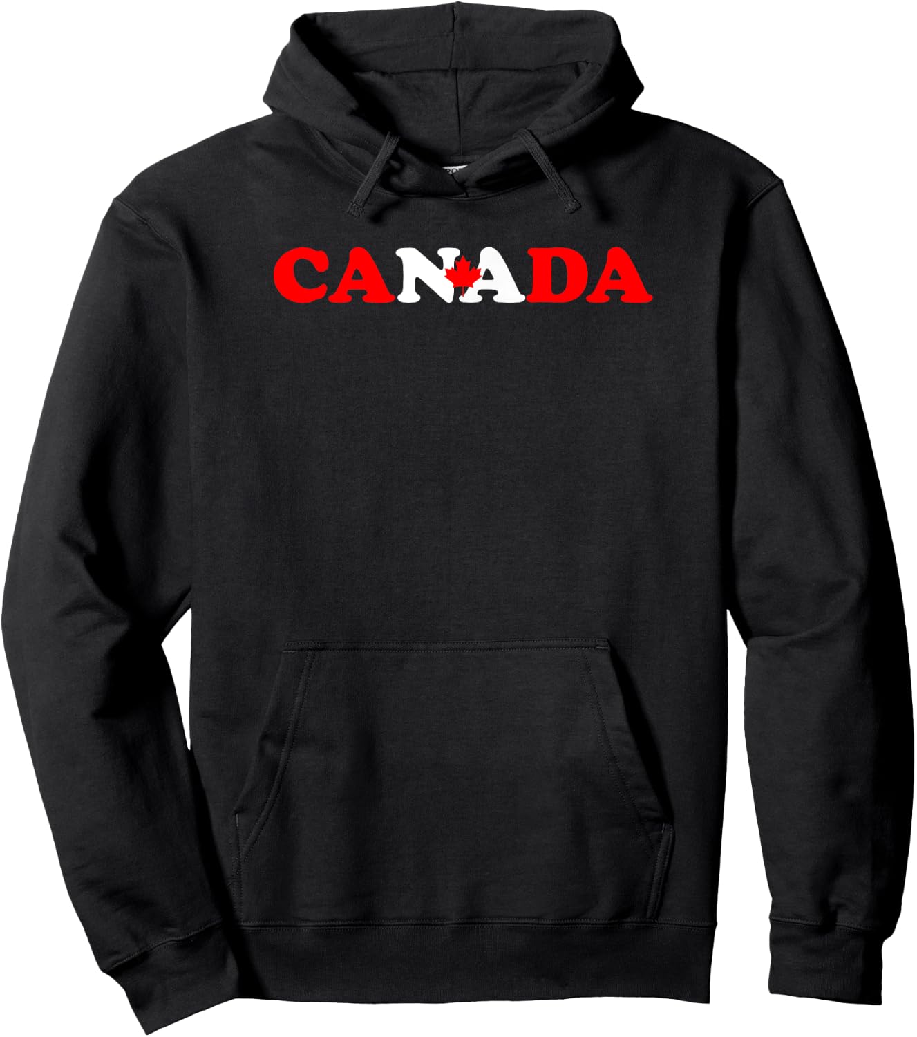 Canada - Cute, Fun, Funny Canadian Flag, Canuck Maple Leaf Hoodie - Hoodie | Black