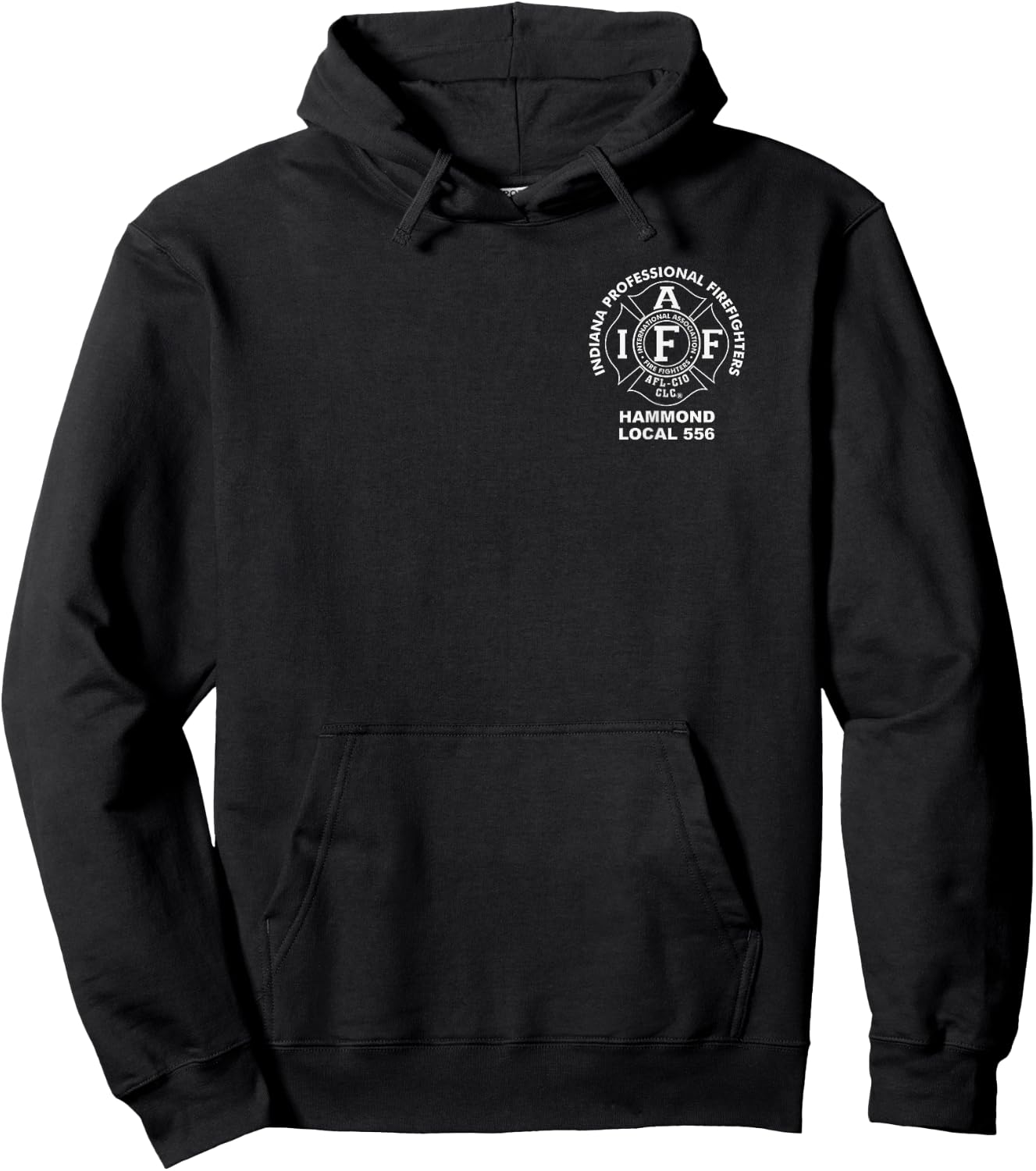 Hammond Firefighters Union Local 556 Maltese Logo Apparel Hoodie - Hoodie | Black
