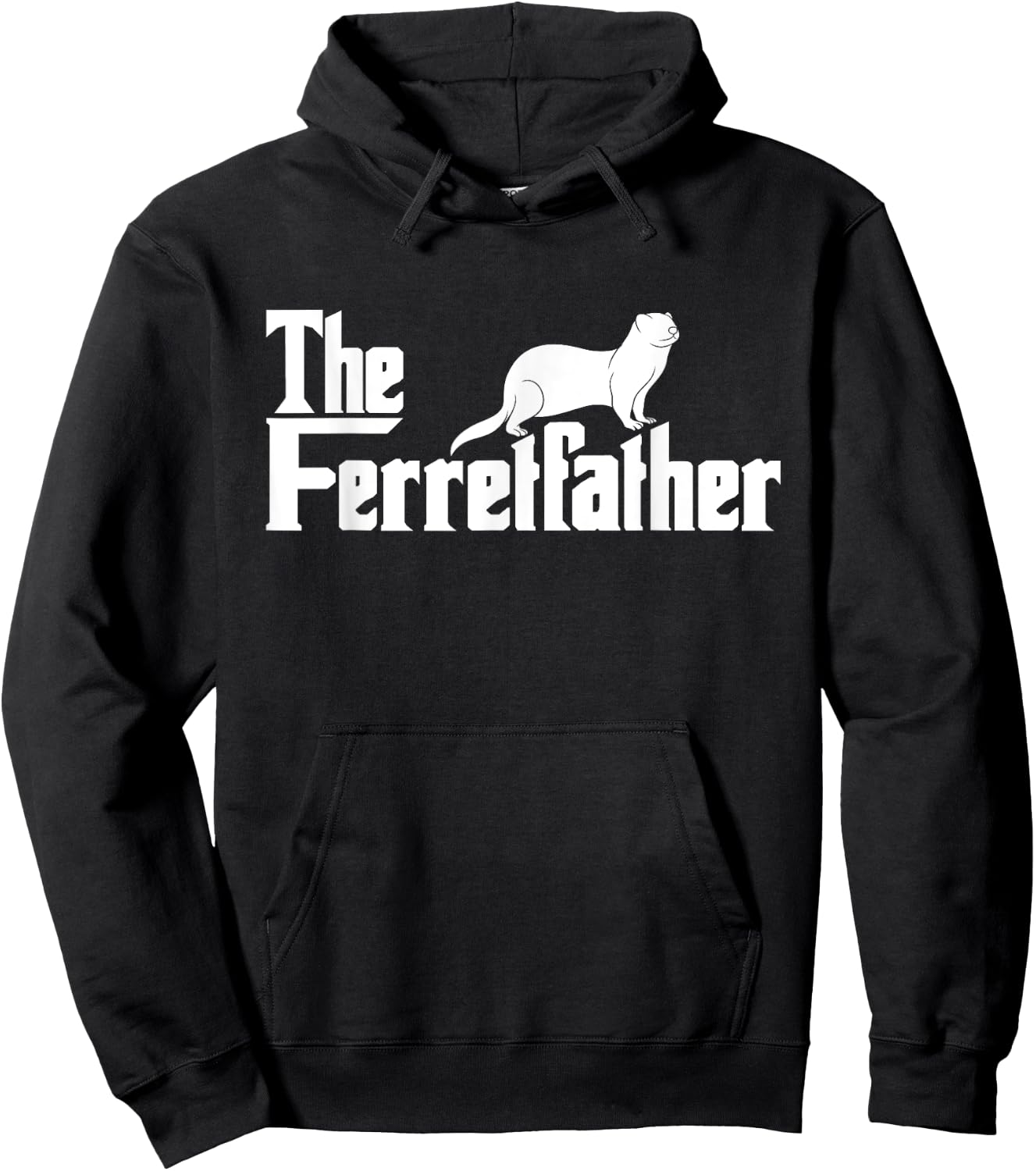 The Ferretfather - Ferret zoo Animal Lover Hoodie - Hoodie | Black