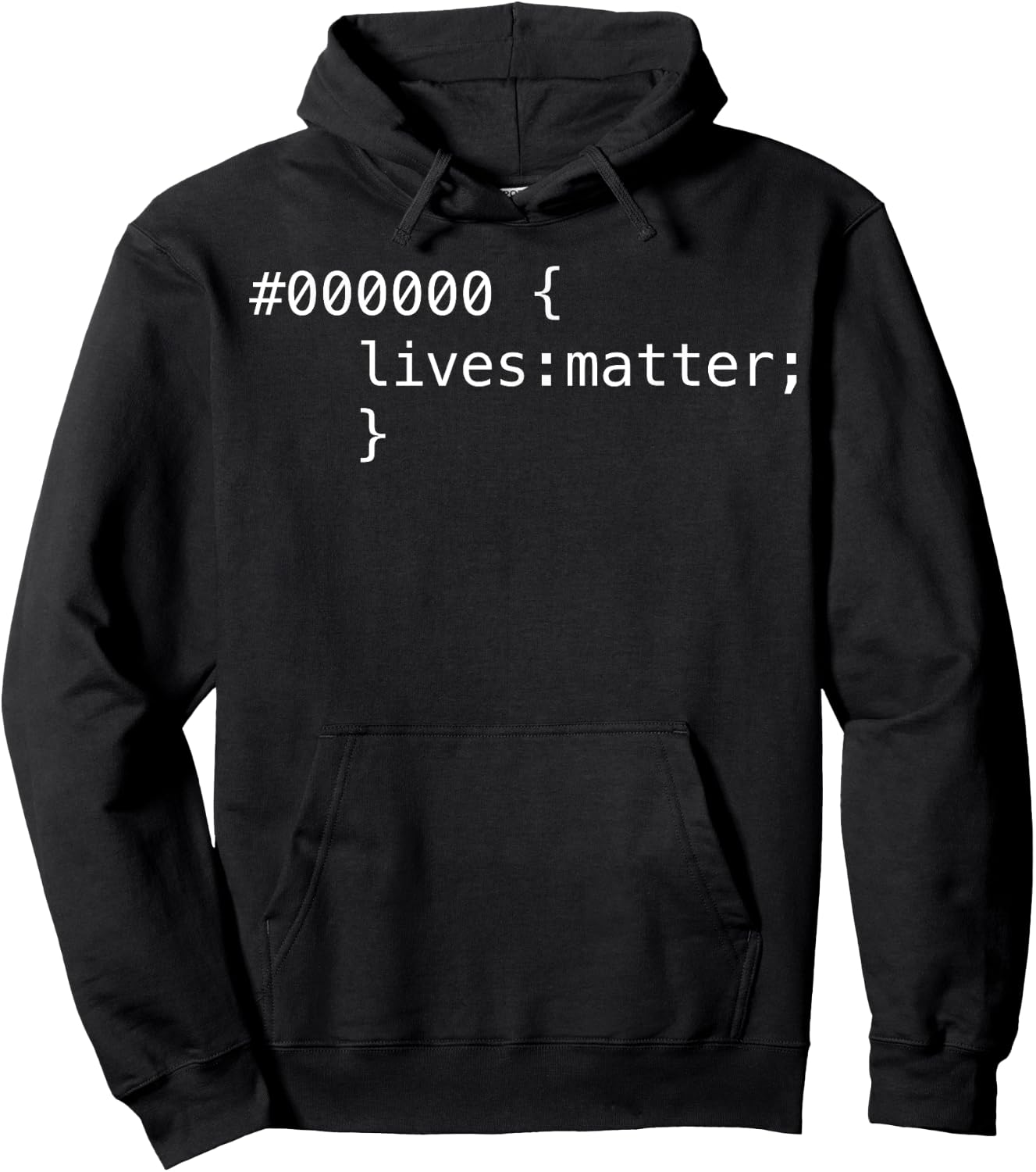 Black Lives Matter In Hex Code - Geek Political Prostest Hoodie - Hoodie | Black