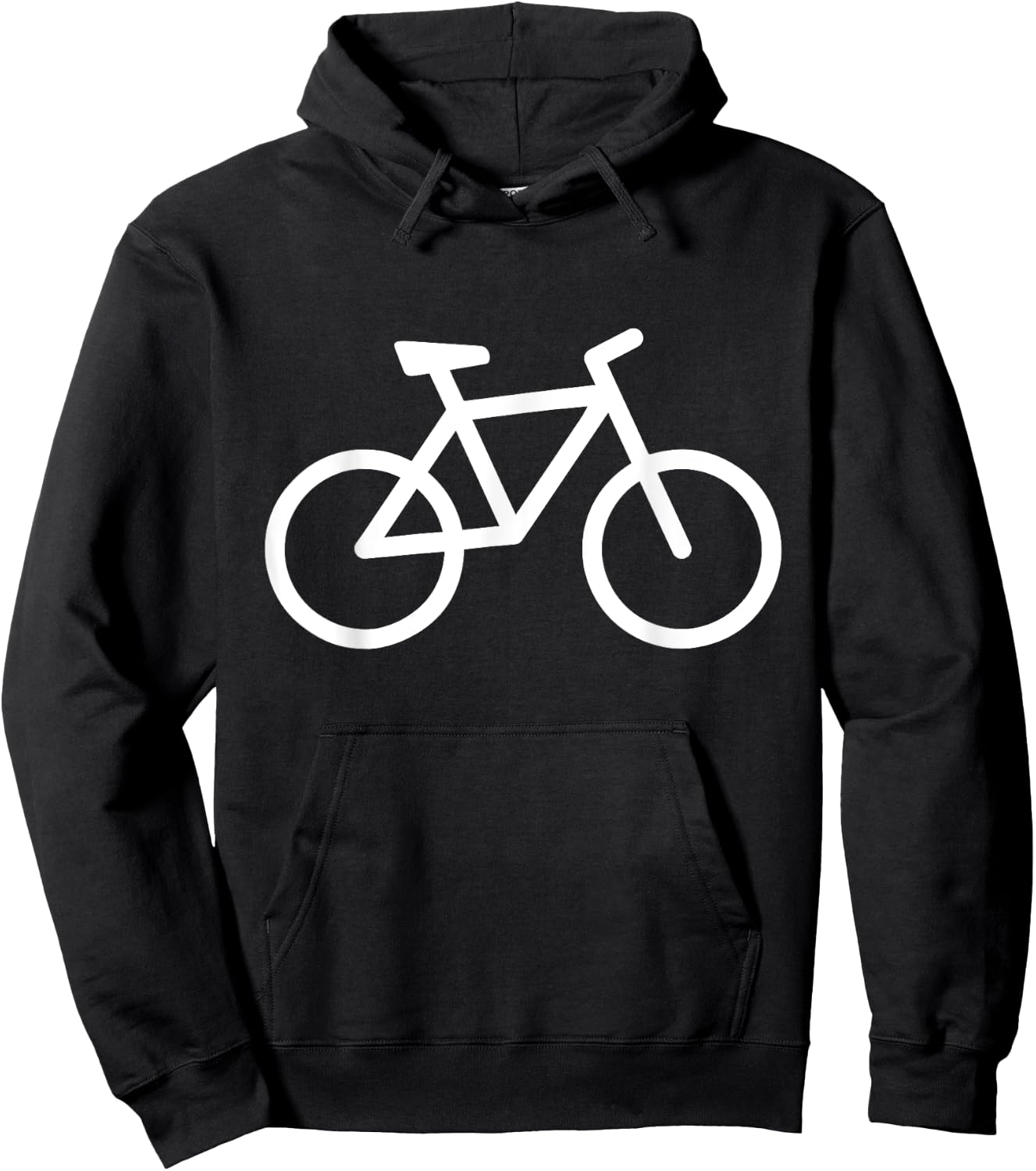 white Bike Bicycle Hoodie - Hoodie | Black
