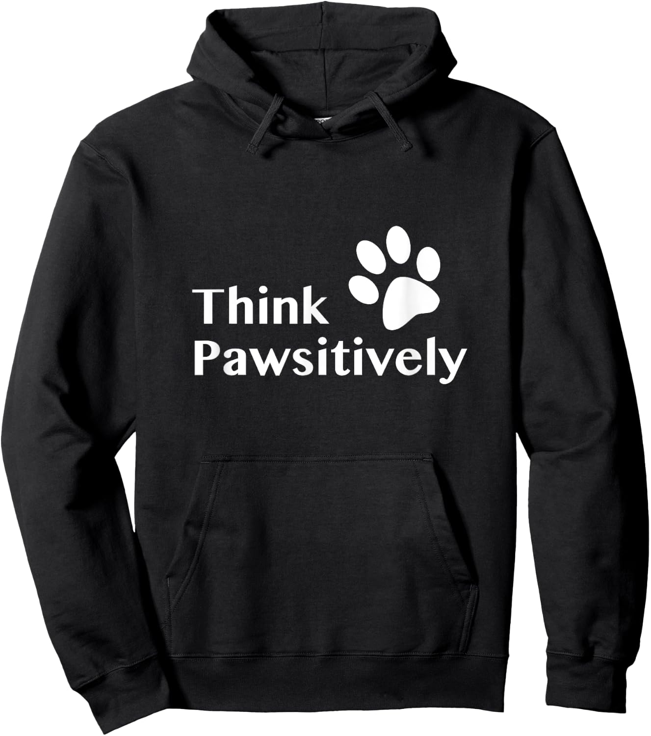 Think Pawsitively Hoodie - Hoodie | Black