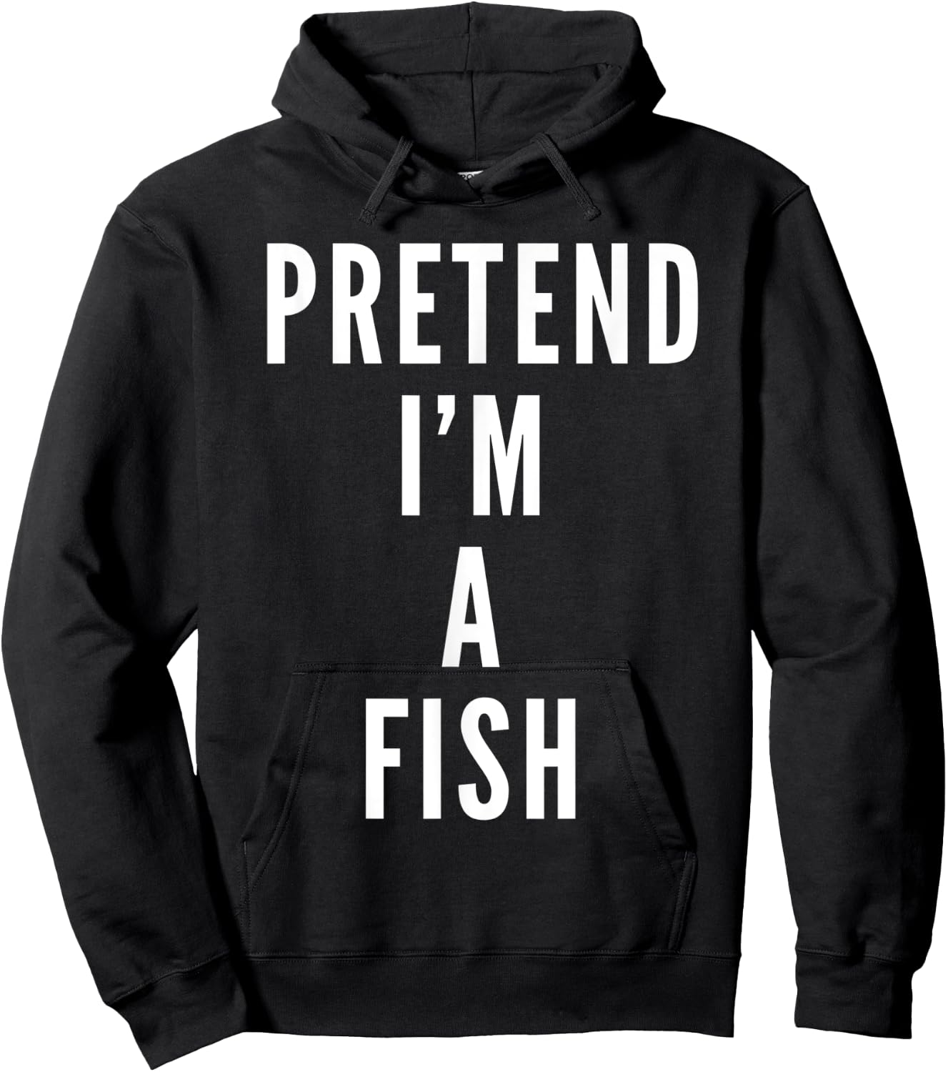 Pretend Im A Fish Halloween Costume Halloween Party Hoodie - Hoodie | Black