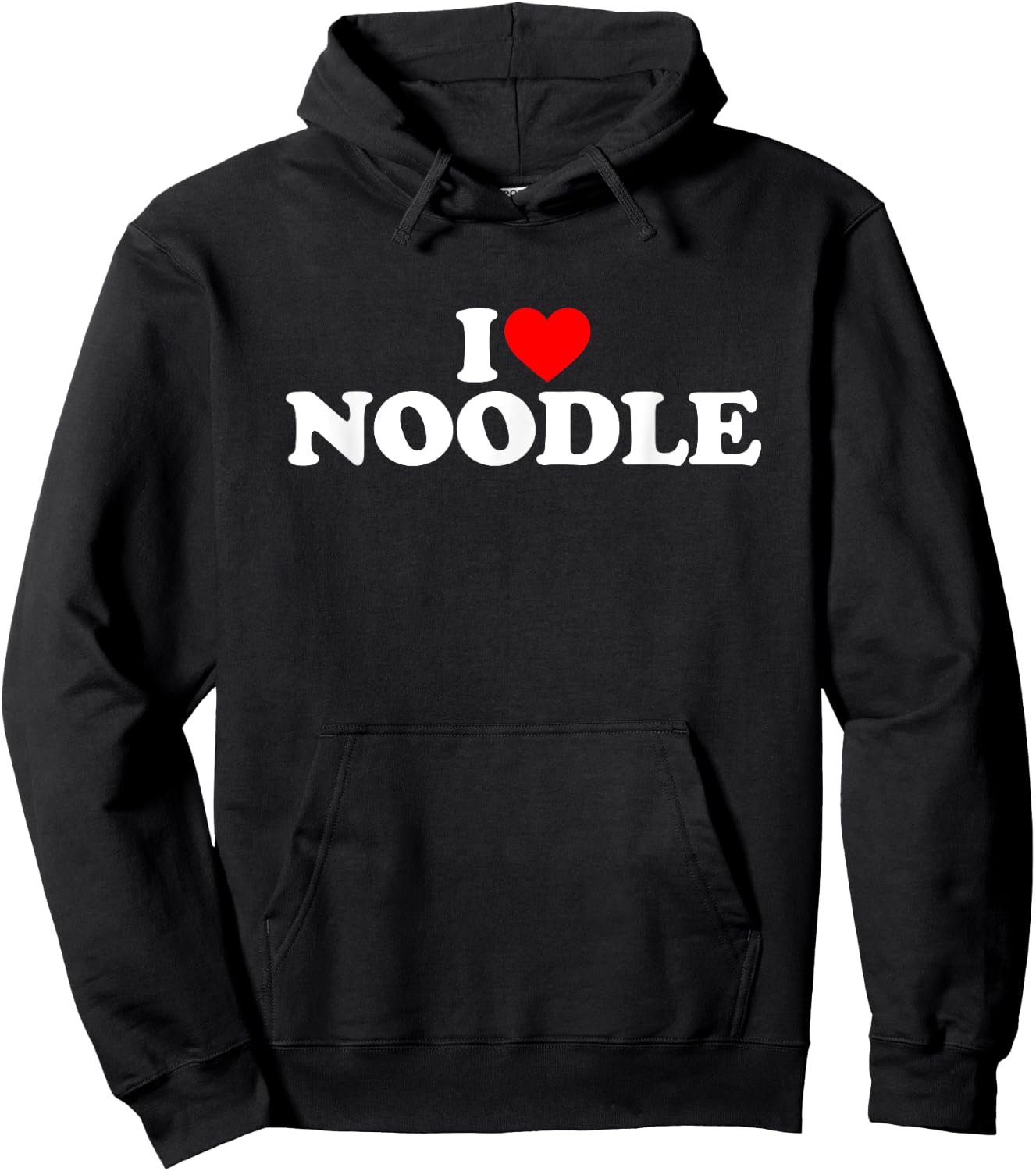 I Love Noodle Hoodie - Hoodie | Black