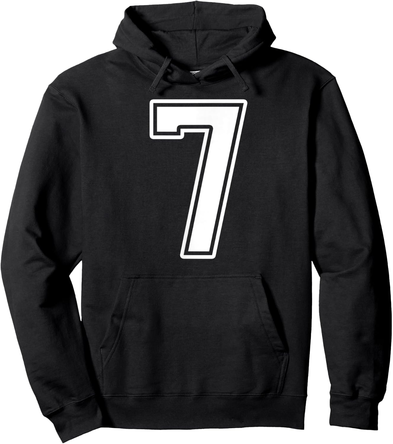 Number 7 Fan Player Jersey Style #7 Men Women Kids Hoodie - Hoodie | Black