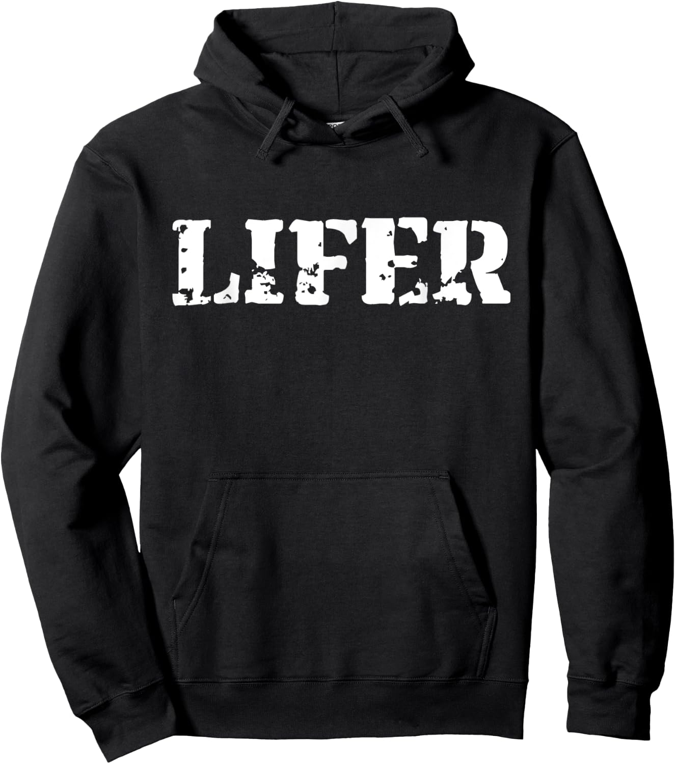 Funny Military Career - Lifer Hoodie - Hoodie | Black
