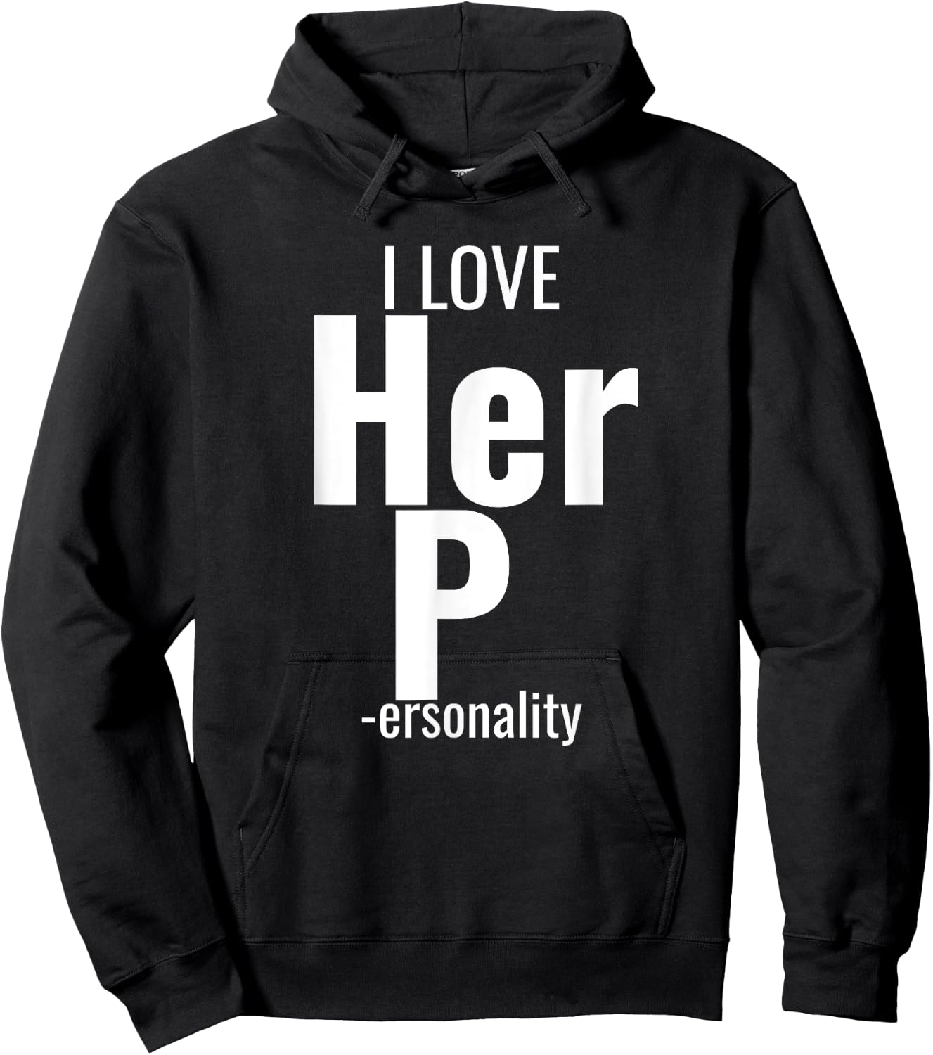 I Love His D- Love Her P- Funny Matching Couples Hoodie - Hoodie | Black