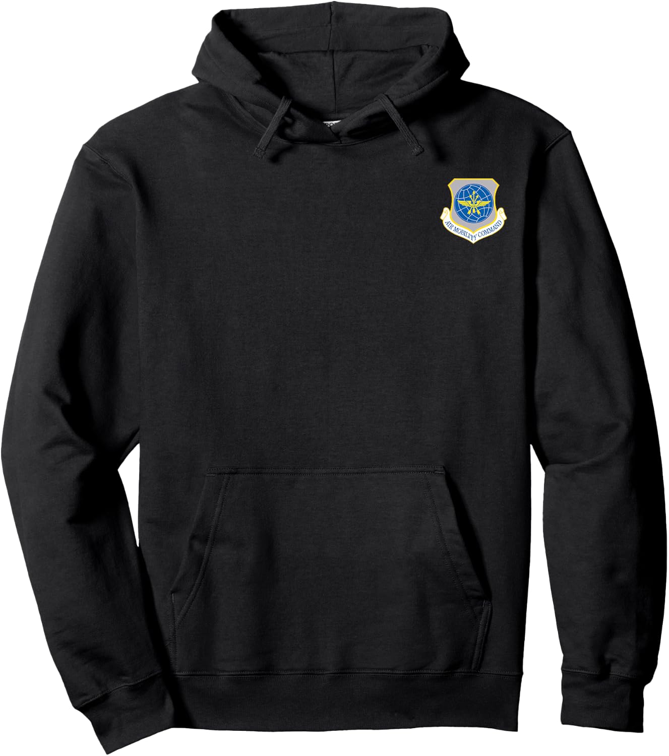 Air Mobility Command Veteran Soldier Vintage Small Logo Hoodie - Hoodie | Black