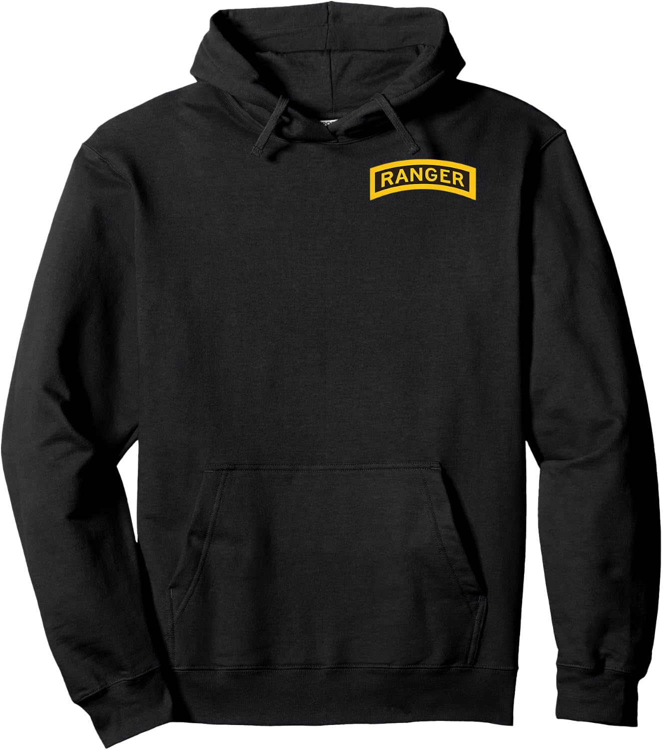 US Army Ranger Tab - Front and Back Hoodie - Hoodie | Black