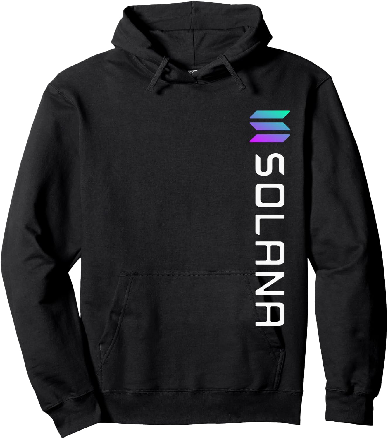 Solana SOL Logo Crypto Blockchain | Solana SOL Hoodie - Hoodie | Black