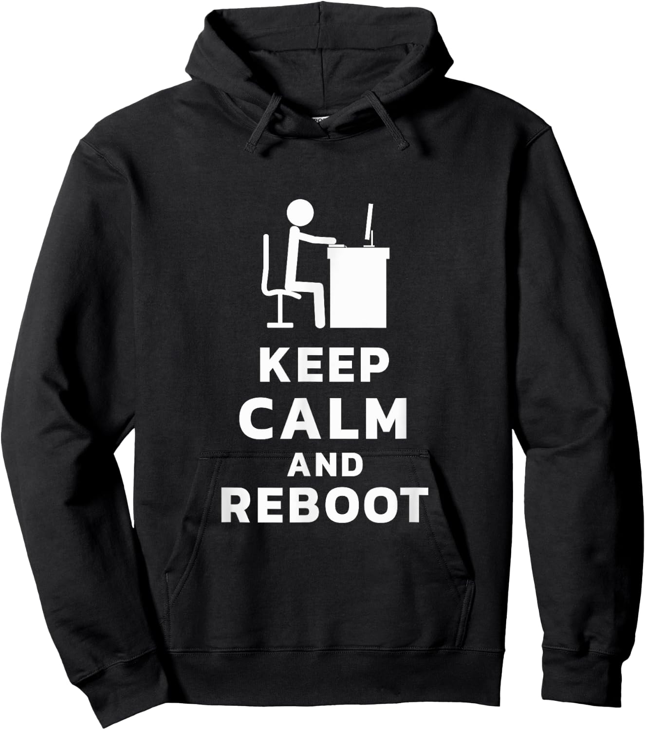 Software Developer Keep Calm Reboot Administrator Hoodie - Hoodie | Black