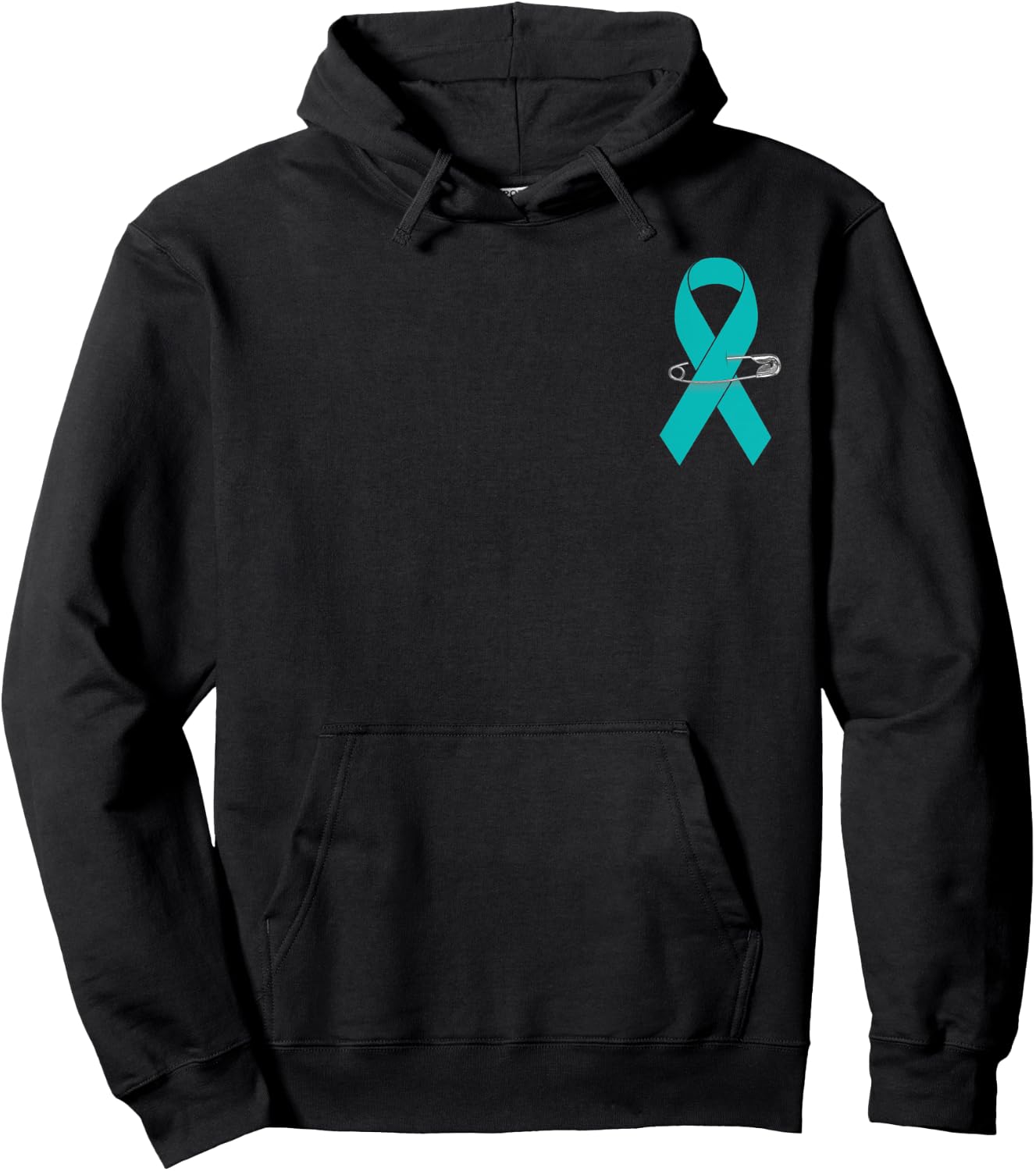 Ovarian Cancer Awareness Walk Support Ribbon Hoodie - Hoodie | Black