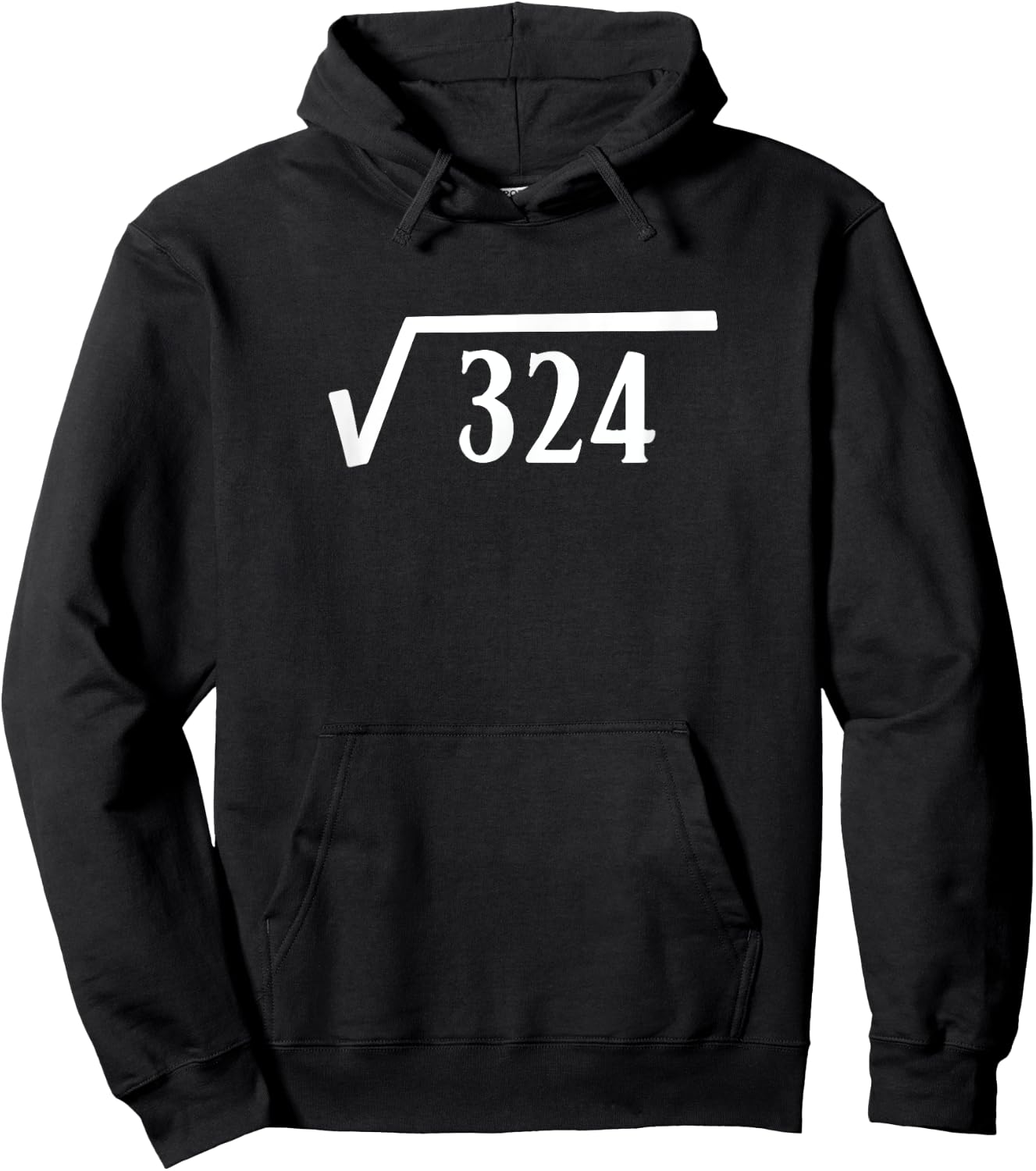 Square Root 18 Year Old Gift Funny Teacher 18th Birthday Hoodie - Hoodie | Black