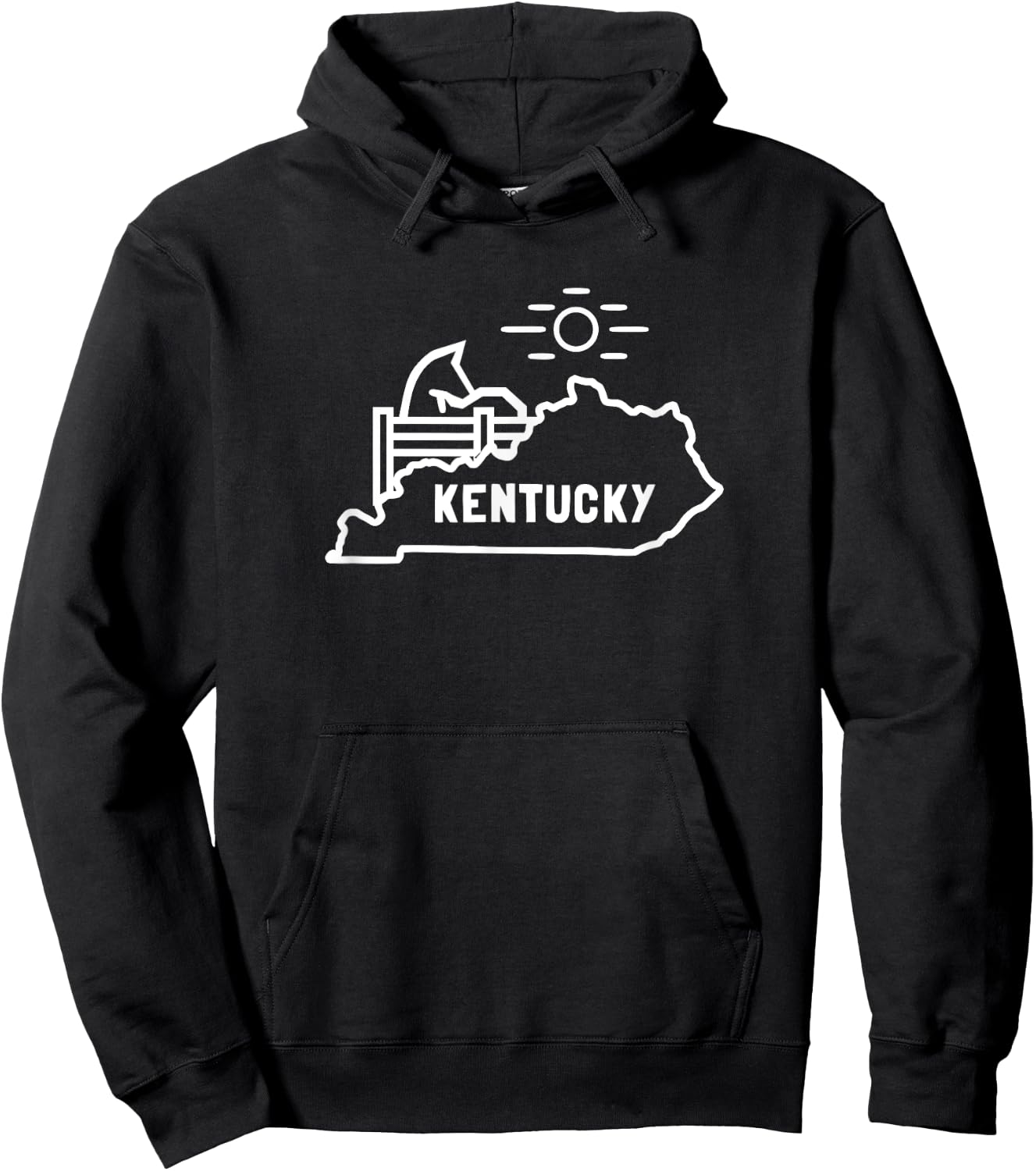 Vintage Kentucky Horse Shirt Hoodie - Hoodie | Black