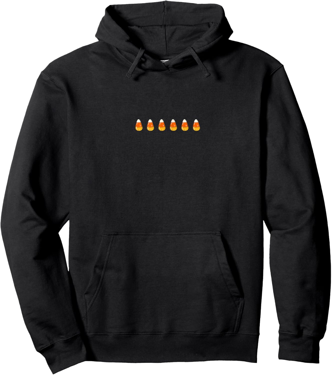 Candy Corn Trick Or Treat Subtle Halloween Minimal Costume Hoodie - Hoodie | Black