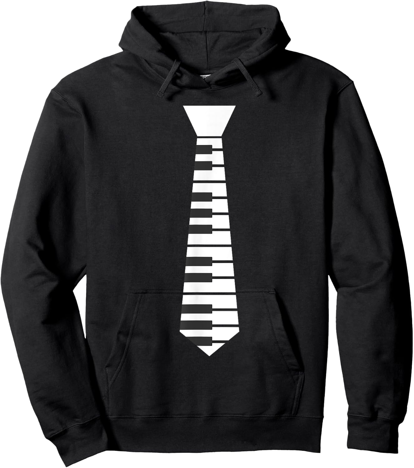 Piano Necktie Piano Player Pianist Classical Music Musician Hoodie - Hoodie | Black