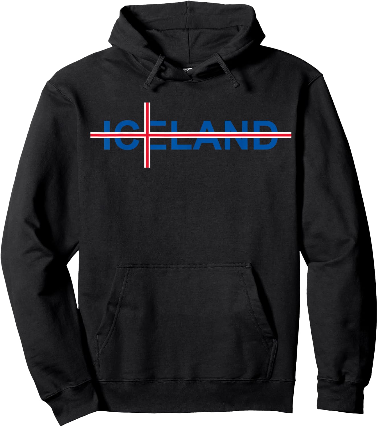 Iceland Flag Travel Vacation Scandinavia Pride Reykjavik Hoodie - Hoodie | Black