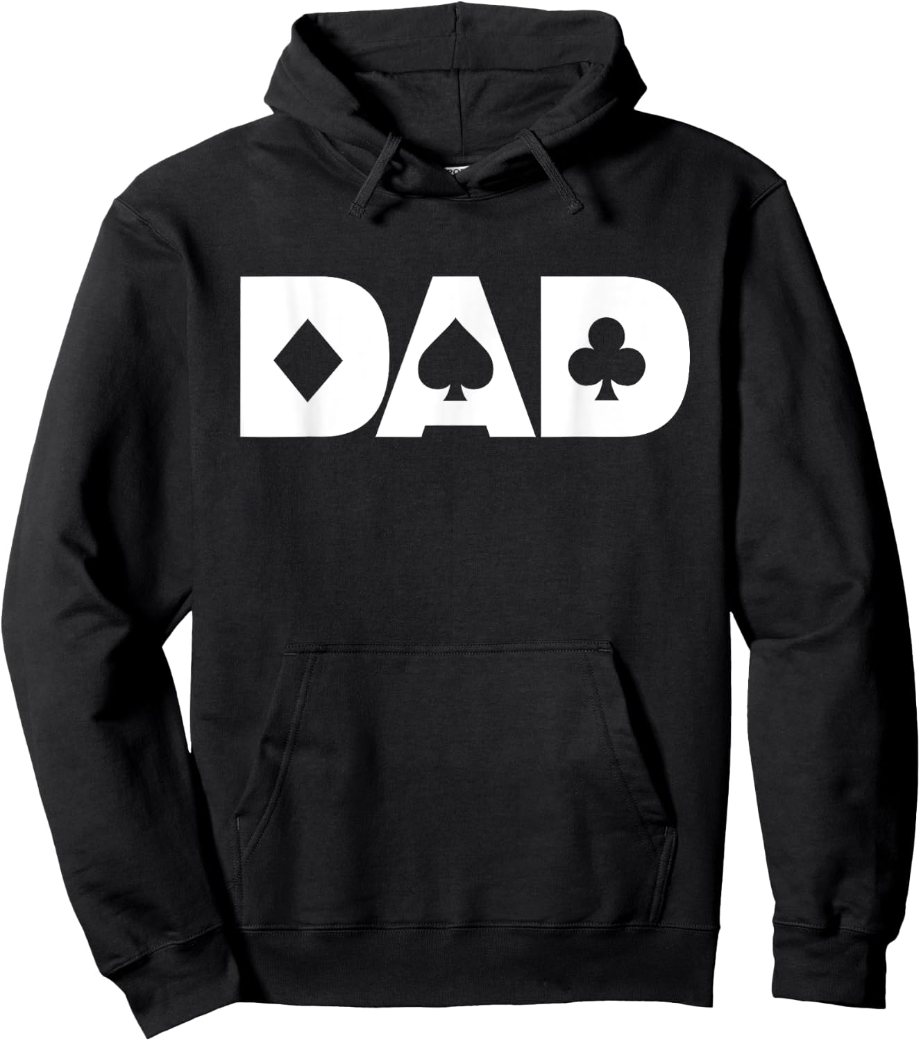 Dad The Poker Player Blackjack Gambling Card Games Hoodie - Hoodie | Black