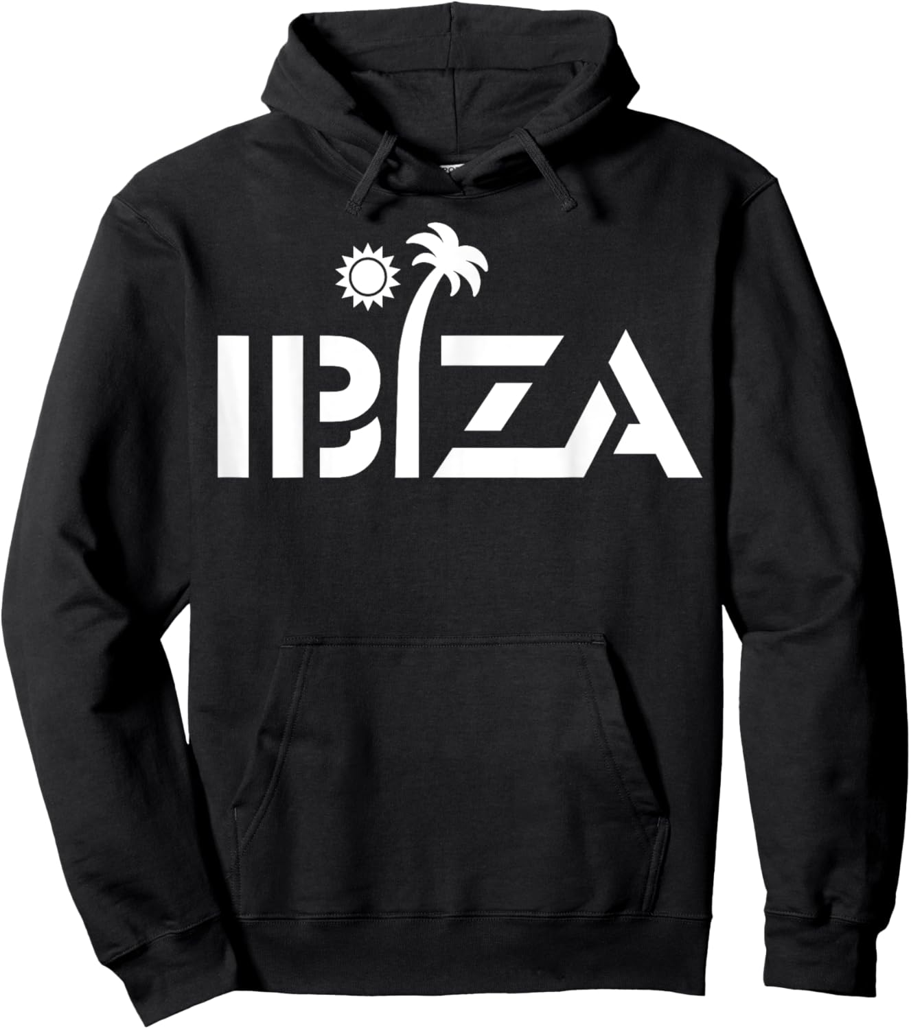 Ibiza Espana Beach Palm Tree Party Destination Gift Women Girls Kids Hoodie - Hoodie | Black