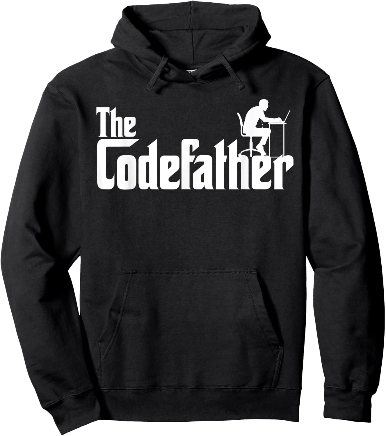 The Codefather Coding Gift Computer Programmer Geek Nerd Hoodie - Hoodie | Black