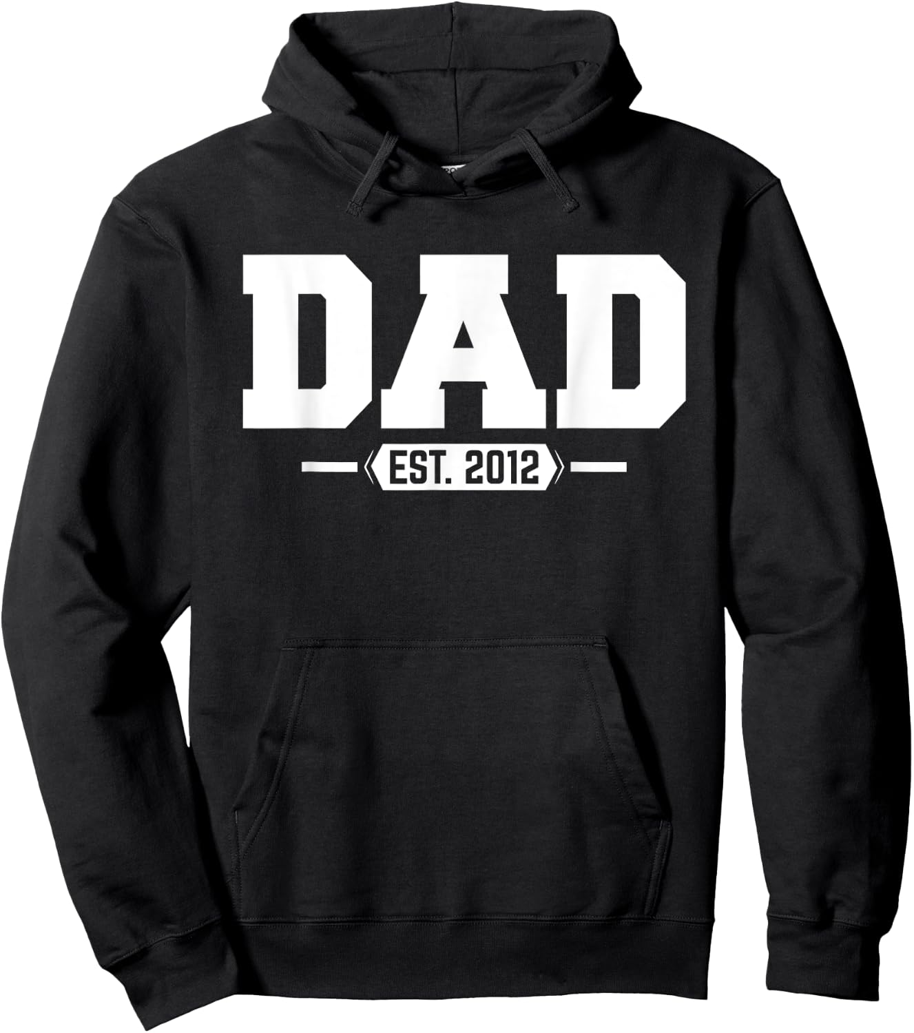 Dad 2012 Dad Established 2012 Hoodie - Hoodie | Black