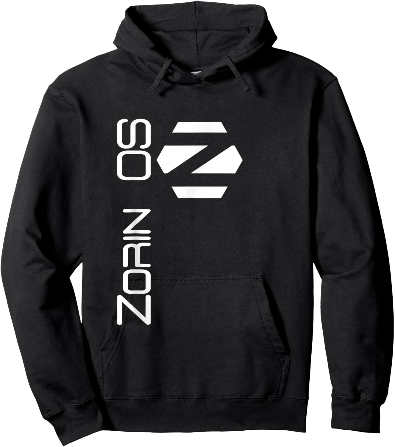 Linux Zorin OS White Tagline and Logo Open Source Os Hoodie - Hoodie | Black