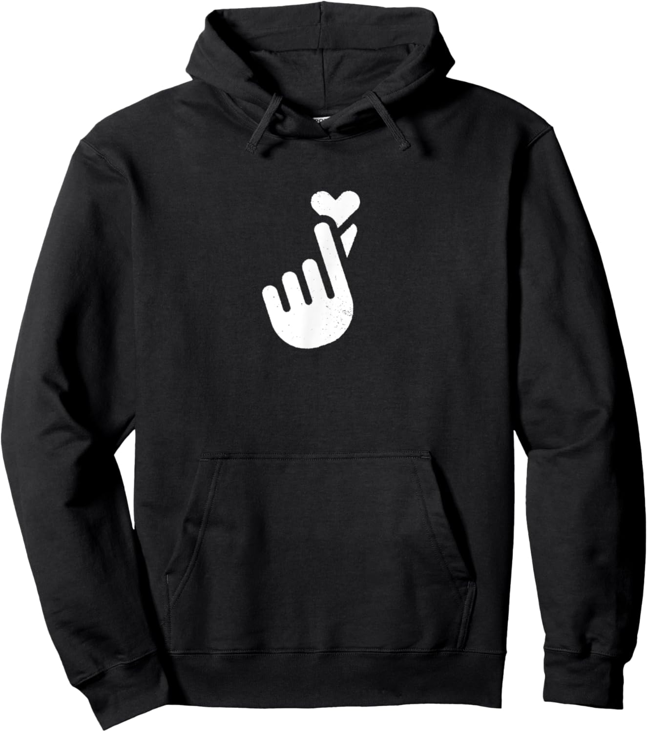 Finger Heart Hoodie - Hoodie | Black