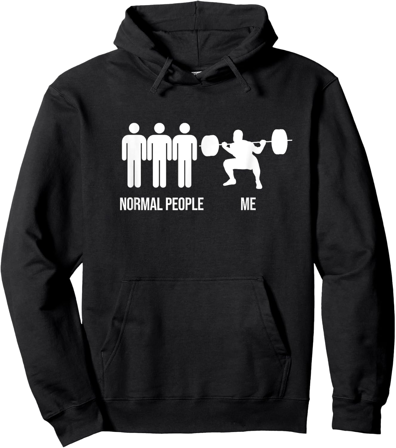 Funny Gym Workout Fitness Bodybuilding Sports Weightlifters Hoodie - Hoodie | Black