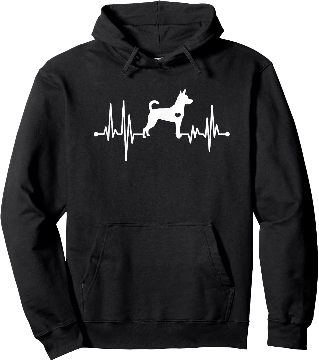 Rat Terrier Heartbeat Dog Lover Dog Owner Hoodie - Hoodie | Black
