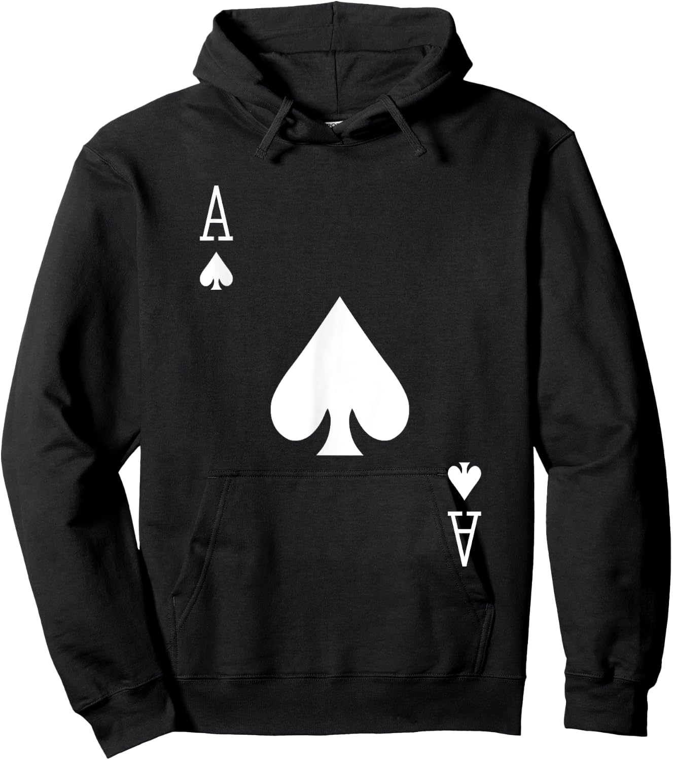 Him & Her Valentines Day Ace of Spades Poker Cards Matching Hoodie - Hoodie | Black