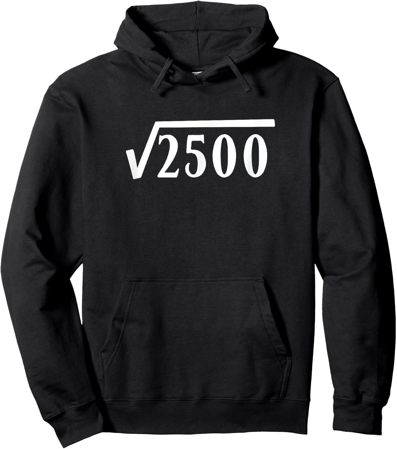 New Birthday Math Professor Engineer Student Gifts Square Root 50th Birthday - -Adults & Kids - Black - Short Sleeve - Small - Classic Fit - Cotton 60% Polyester 40% Hoodie - Hoodie | Black