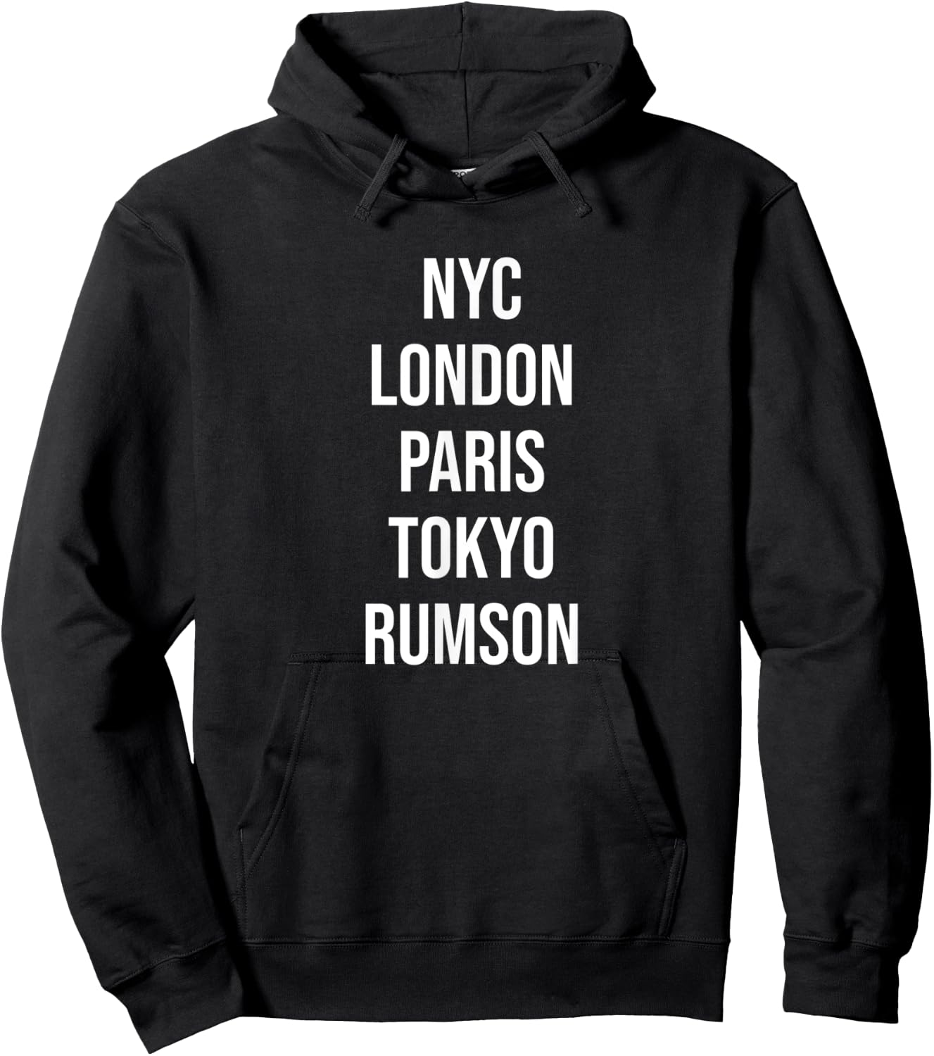 Funny Rumson NJ New Jersey Souvenir Hoodie - Hoodie | Black