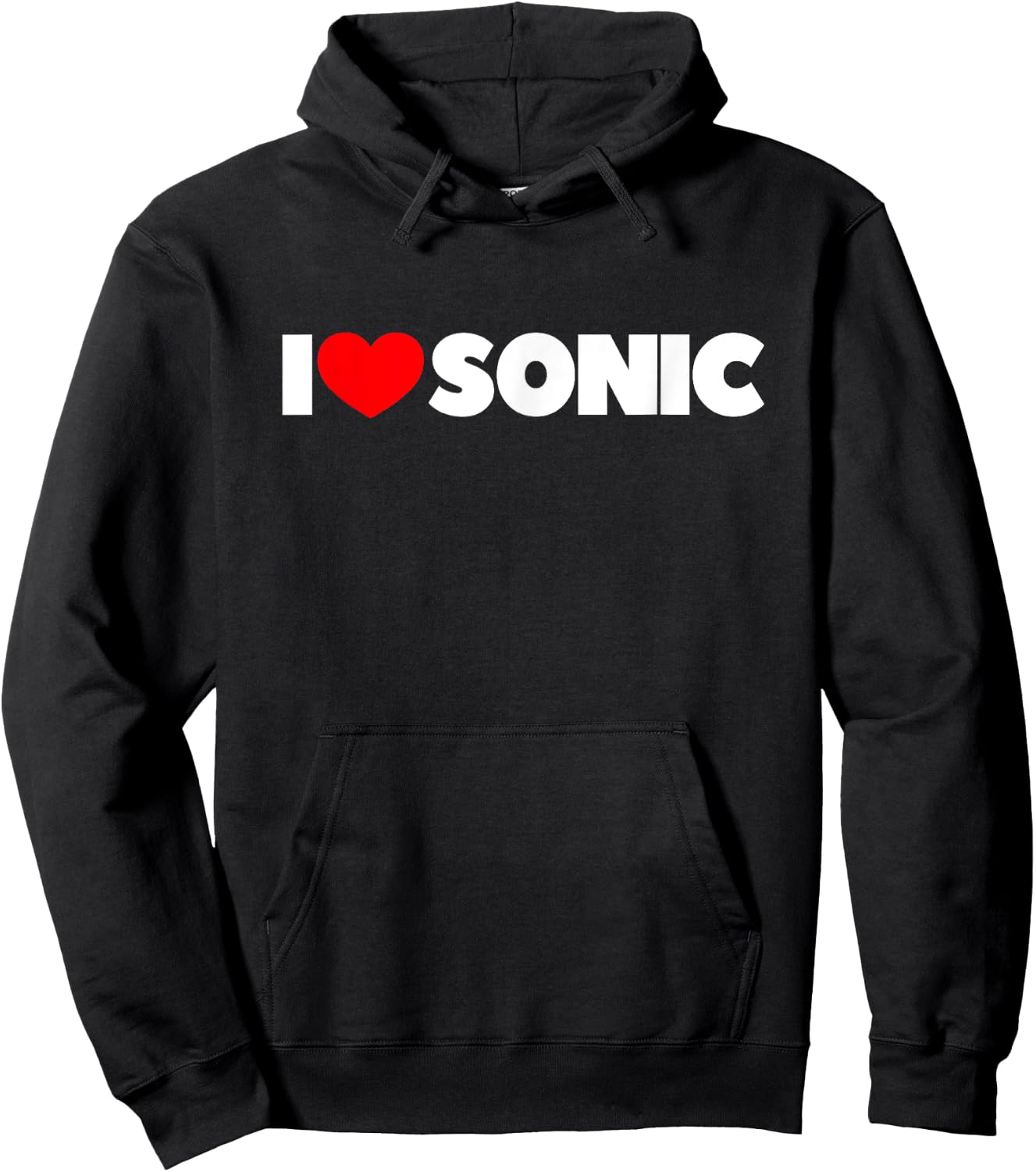 I Love Sonic Hoodie - Hoodie | Black
