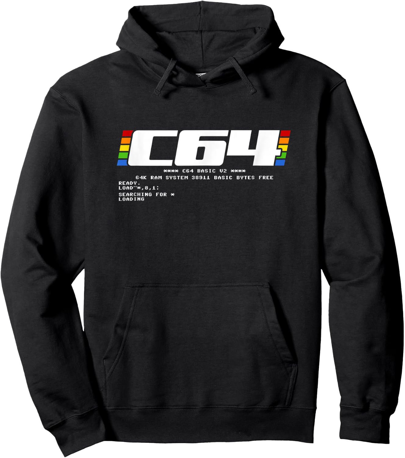Retro Gaming Console C64 Computer Ready Hoodie - Hoodie | Black