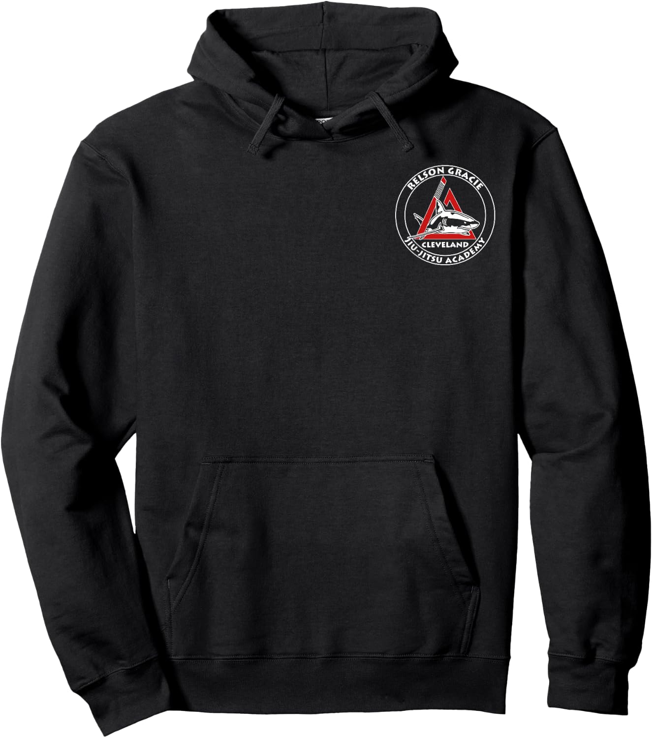 Academy of Self-Defense CLE Ohio Relson Gracie Cleveland Jiu-Jitsu Red Belt Hoodie - Hoodie | Black