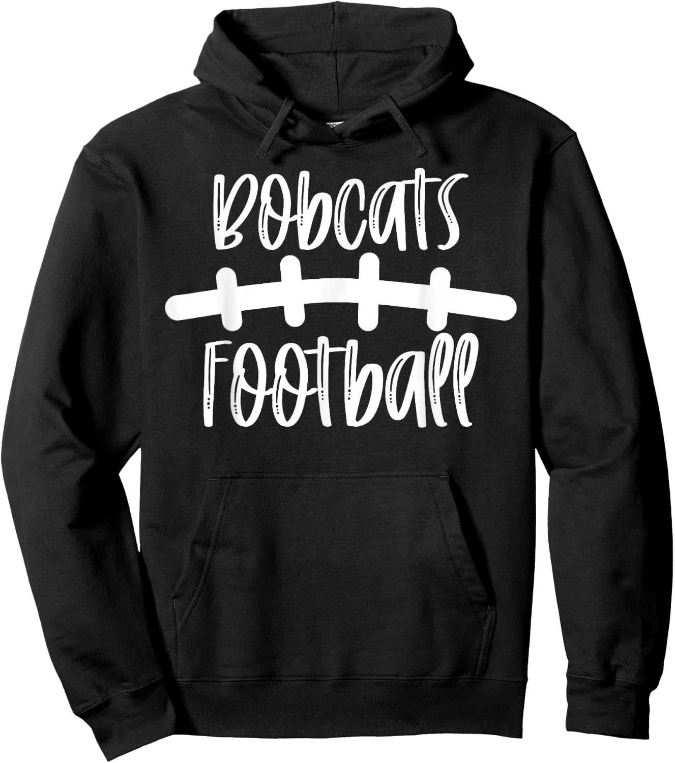 Bobcats Football School Spirit Team Mascot Game Night Hoodie - Hoodie | Black