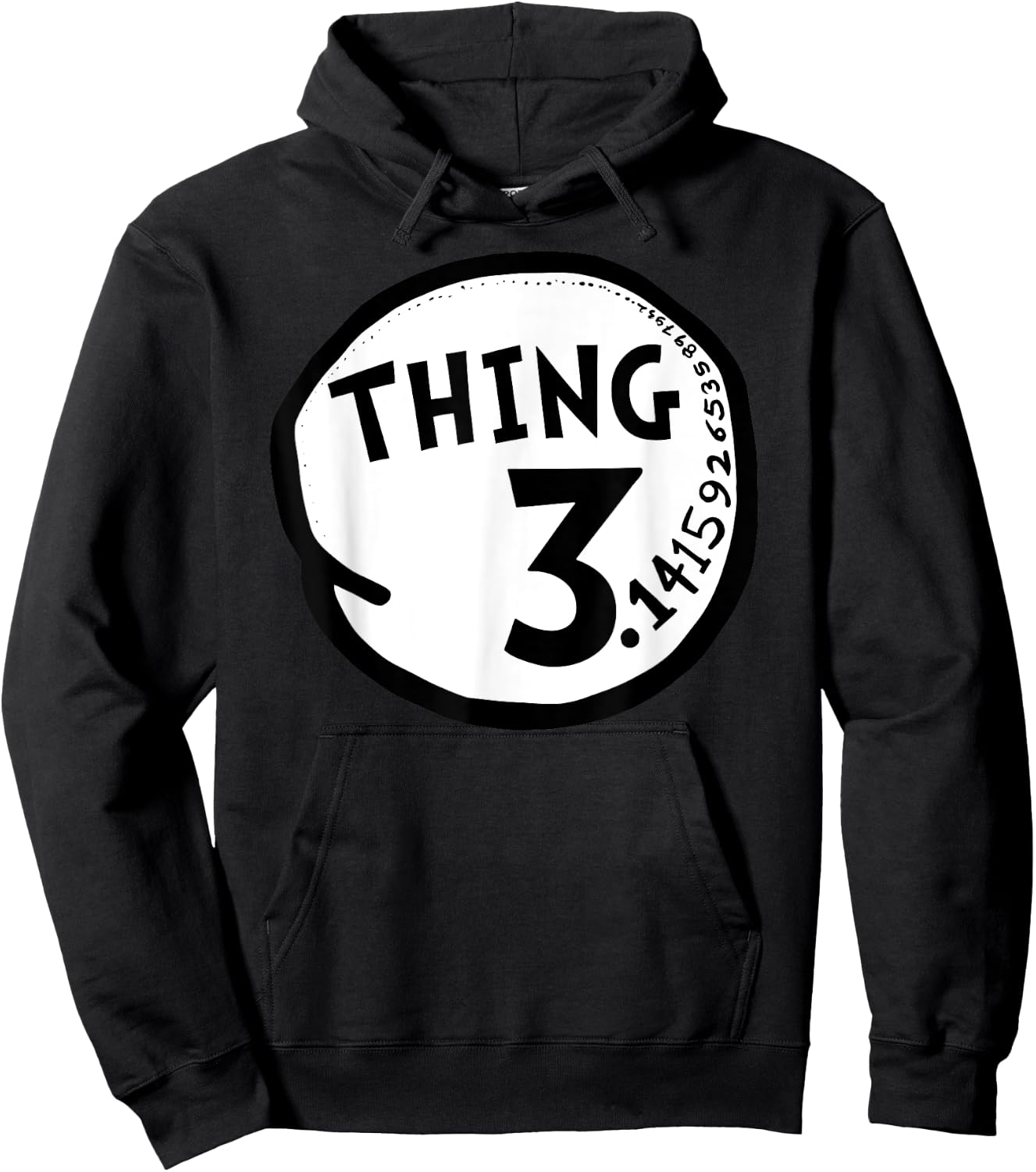 Thing Pi Shirt Funny Pi Day Shirt and Pi Math Teacher Hoodie - Hoodie | Black