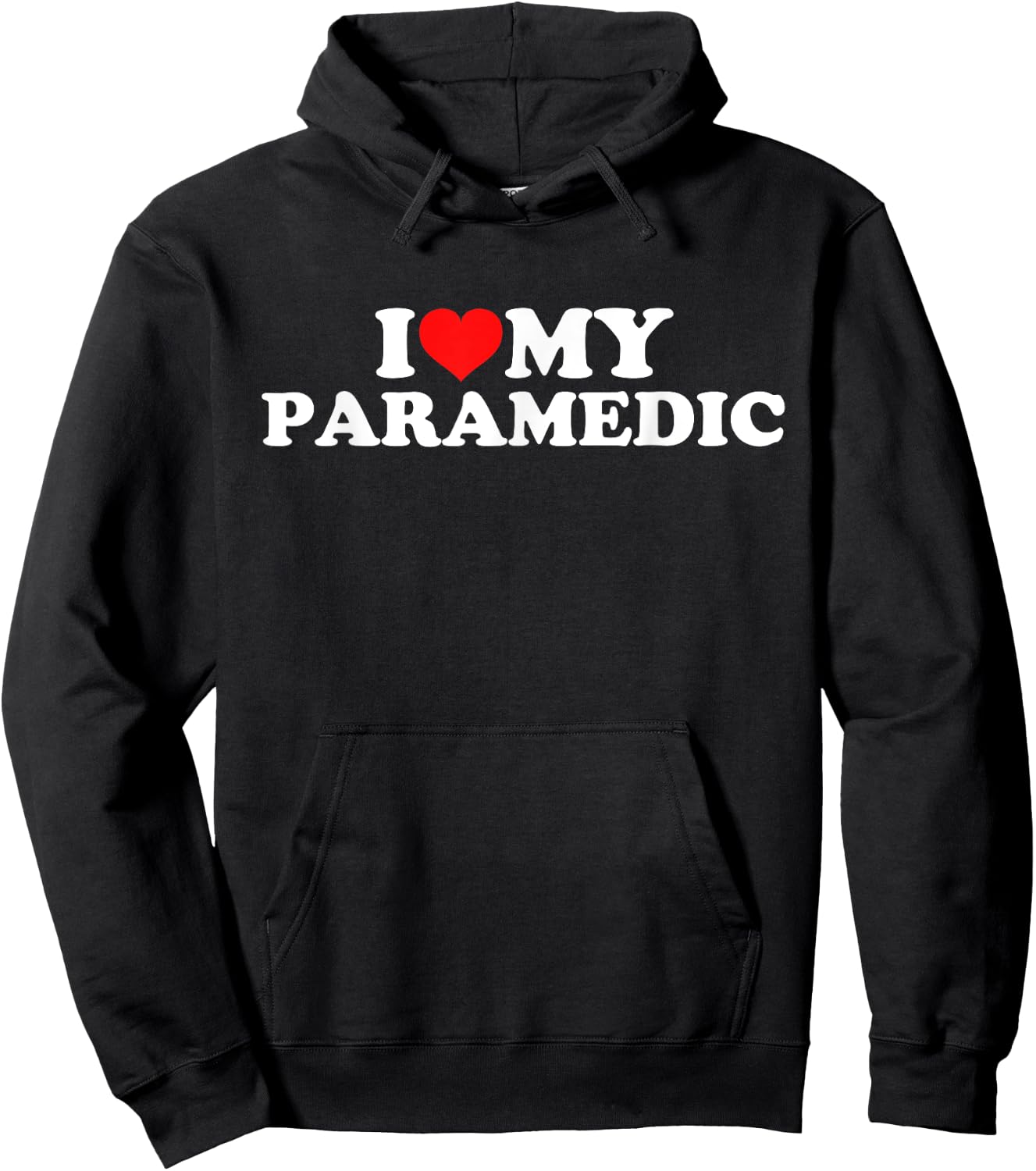 I Love My Paramedic Hoodie - Hoodie | Black