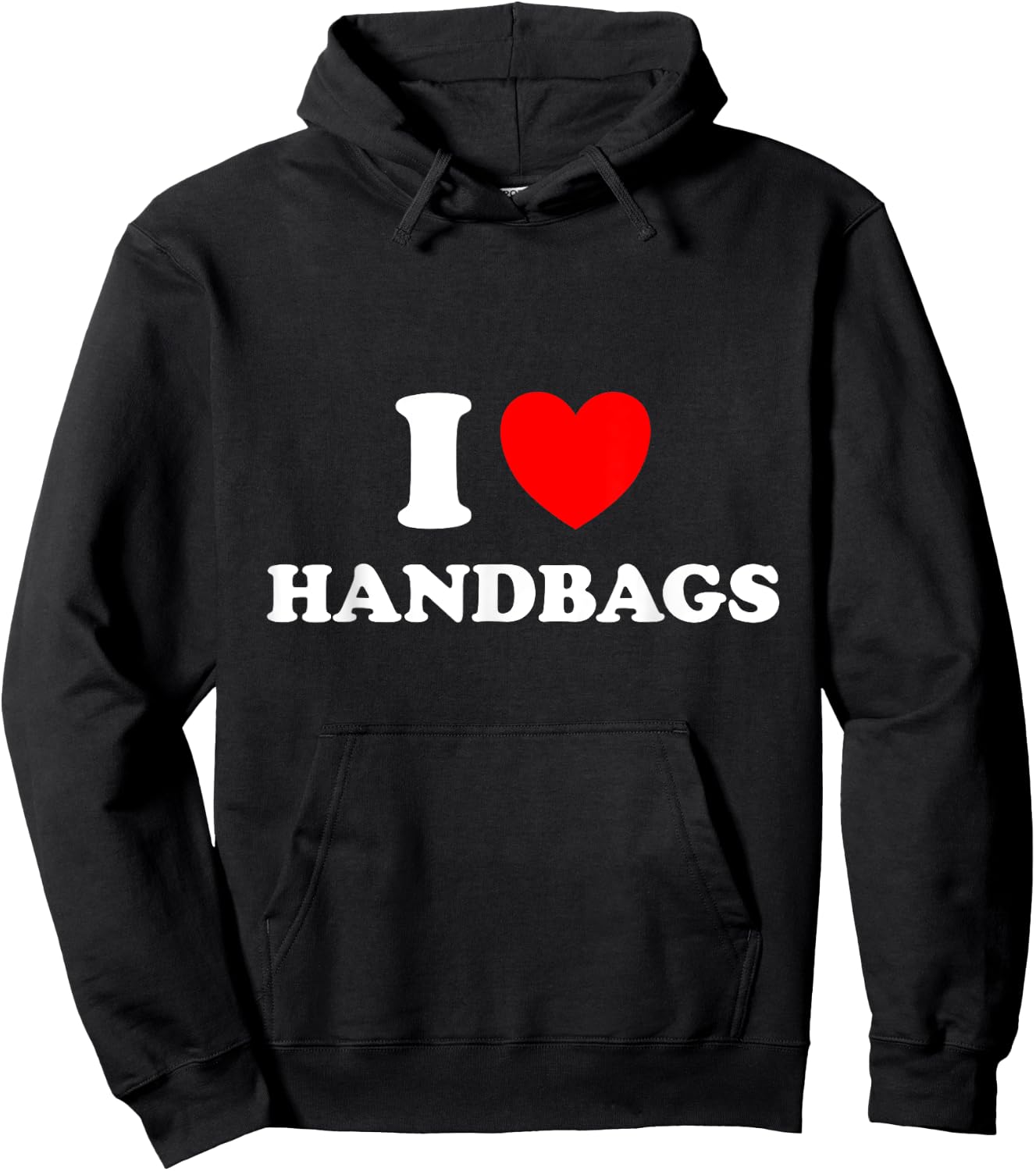 I love Handbags Red Heart Hoodie - Hoodie | Black