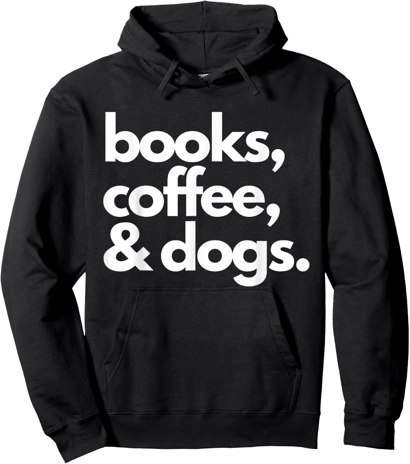 Books Coffee and Dogs Dog Mama Mom Mum Dad Book Reading Love Hoodie - Hoodie | Black