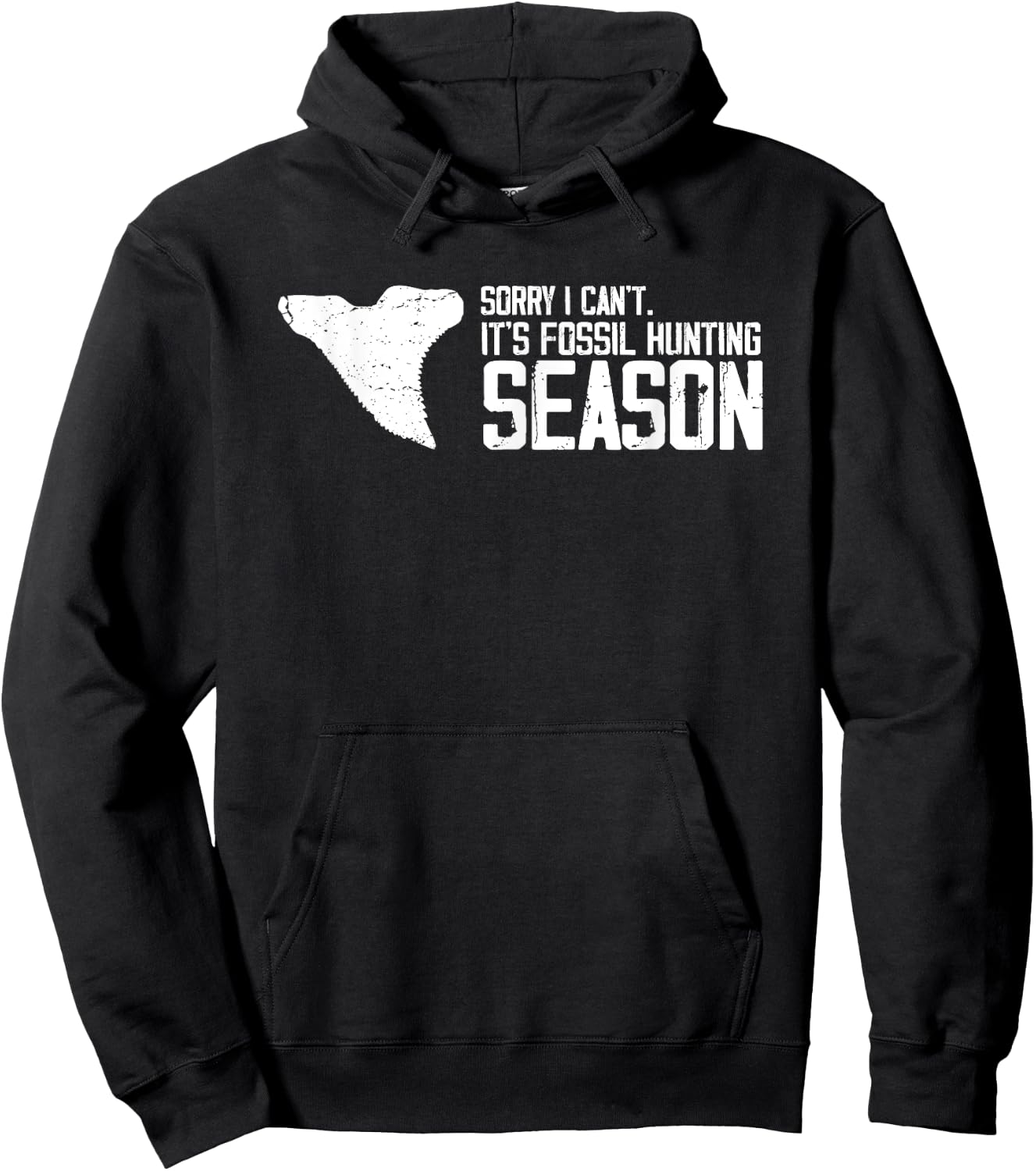Fossil Tooth Hunter Design for Fossil Tooth Collector Hoodie - Hoodie | Black