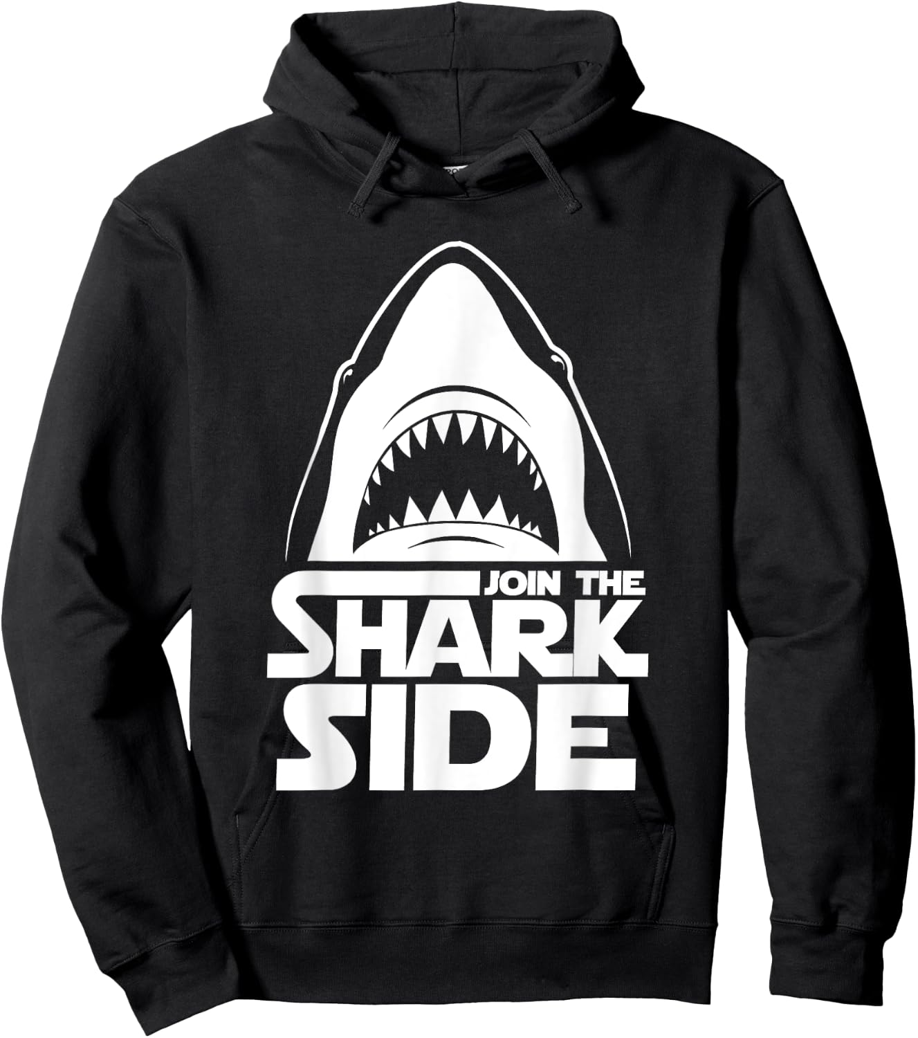 Join The Shark Side - Funny Shark Lover Ocean Wildlife Hoodie - Hoodie | Black