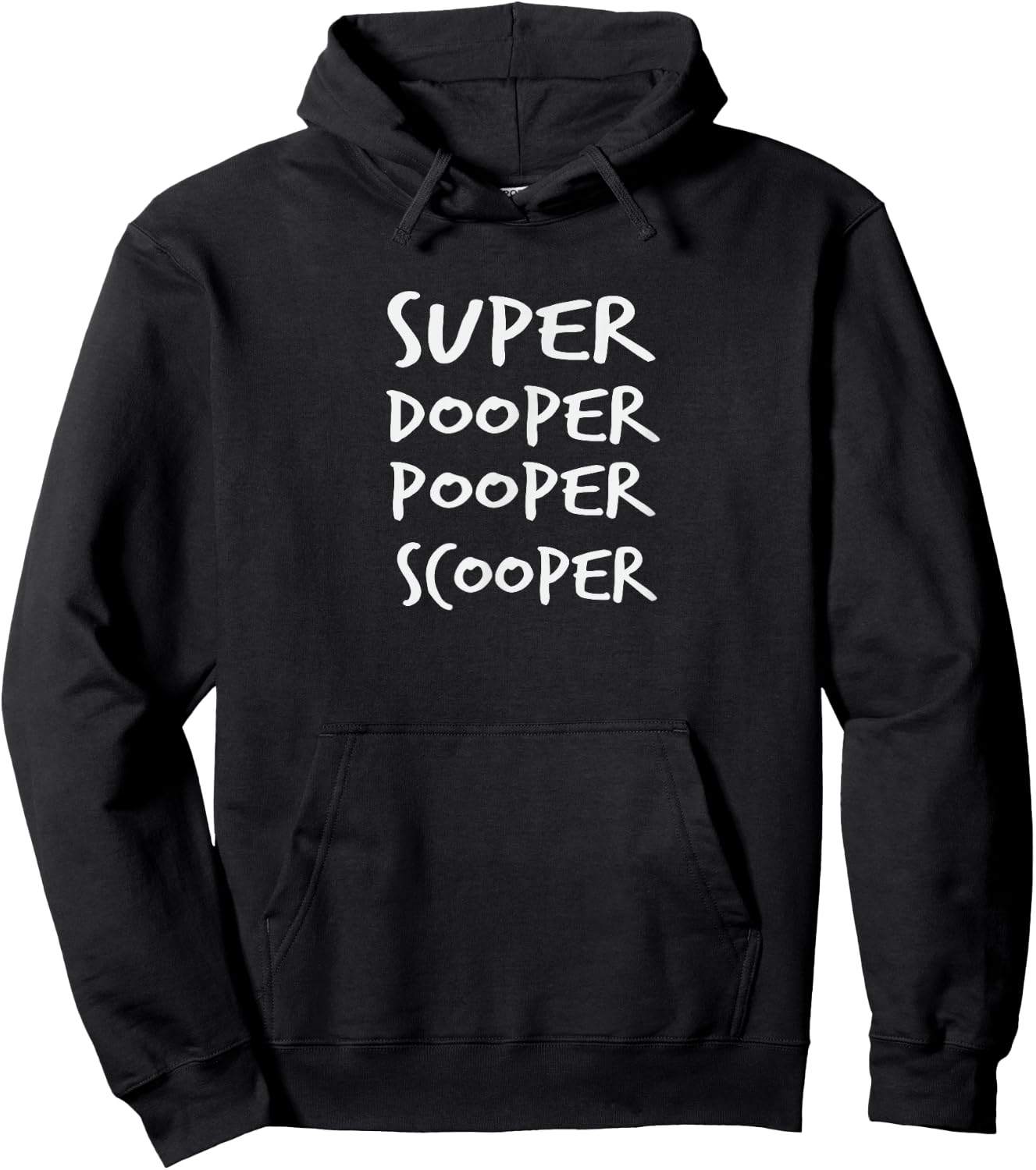 Super Dooper Pooper Scooper | Fun Doggy Hoodie - Hoodie | Black