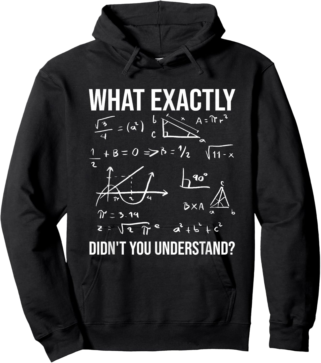 What exactly did you not understand? Funny math teacher? Men Women Kids Hoodie - Hoodie | Black