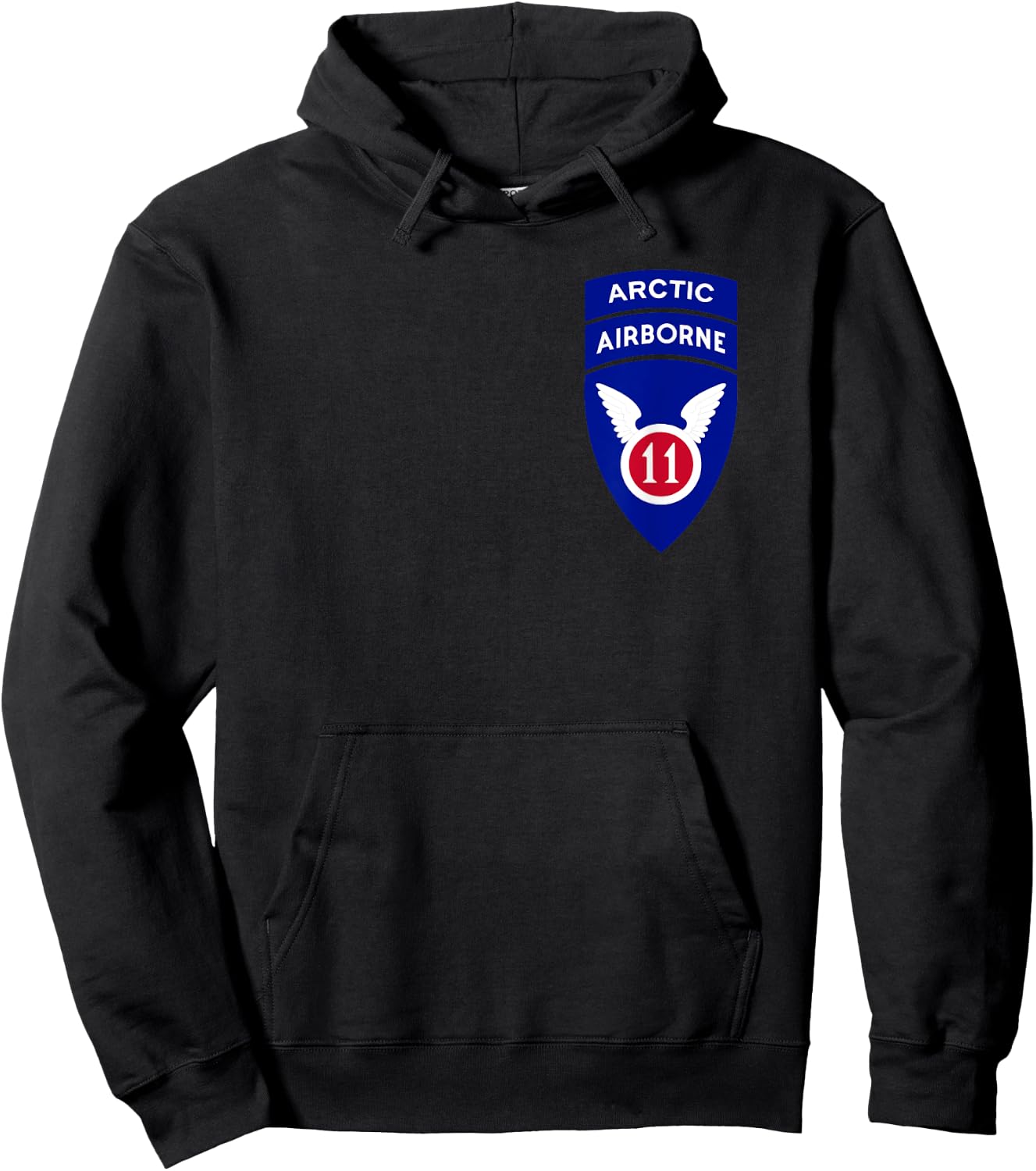 11th Airborne Division Patch - Arctic Angels Hoodie - Hoodie | Black