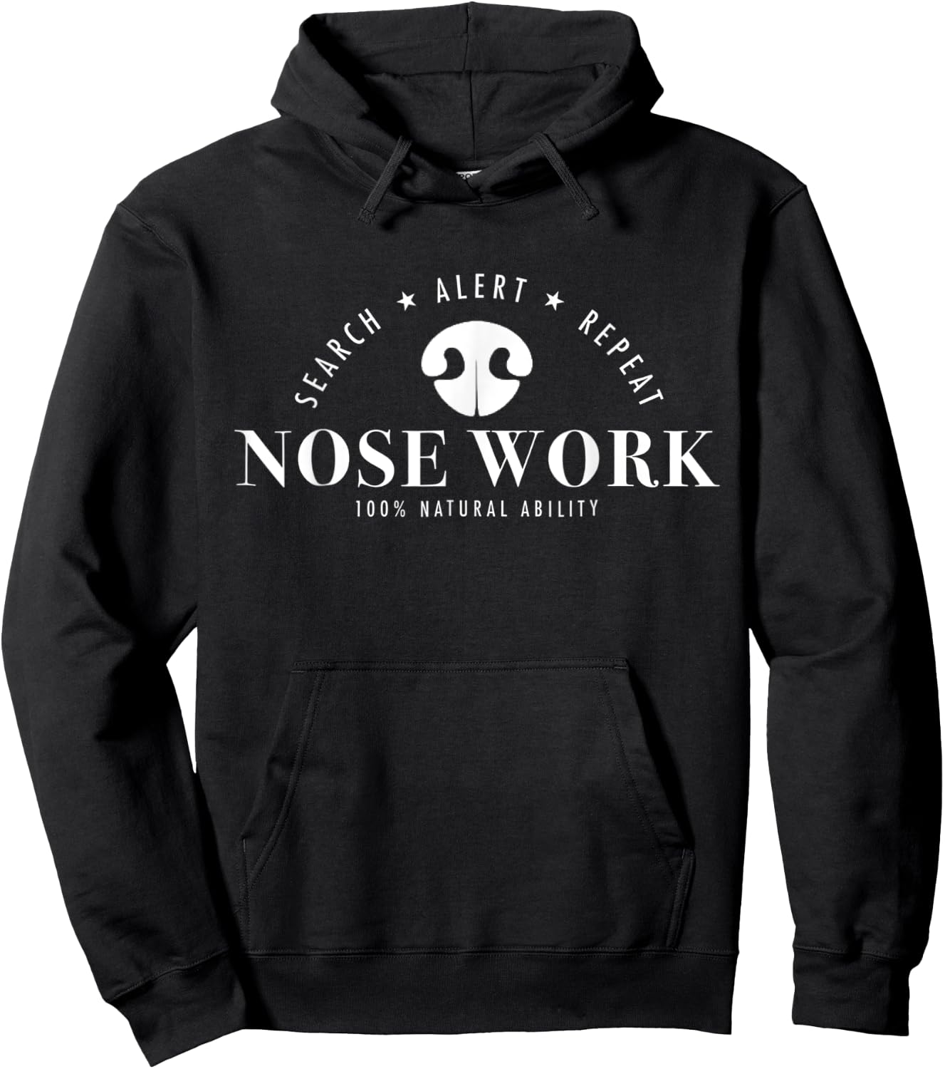 Nosework Dog sport Training Nose Work scent work for dogs Men Women Kids Hoodie - Hoodie | Black